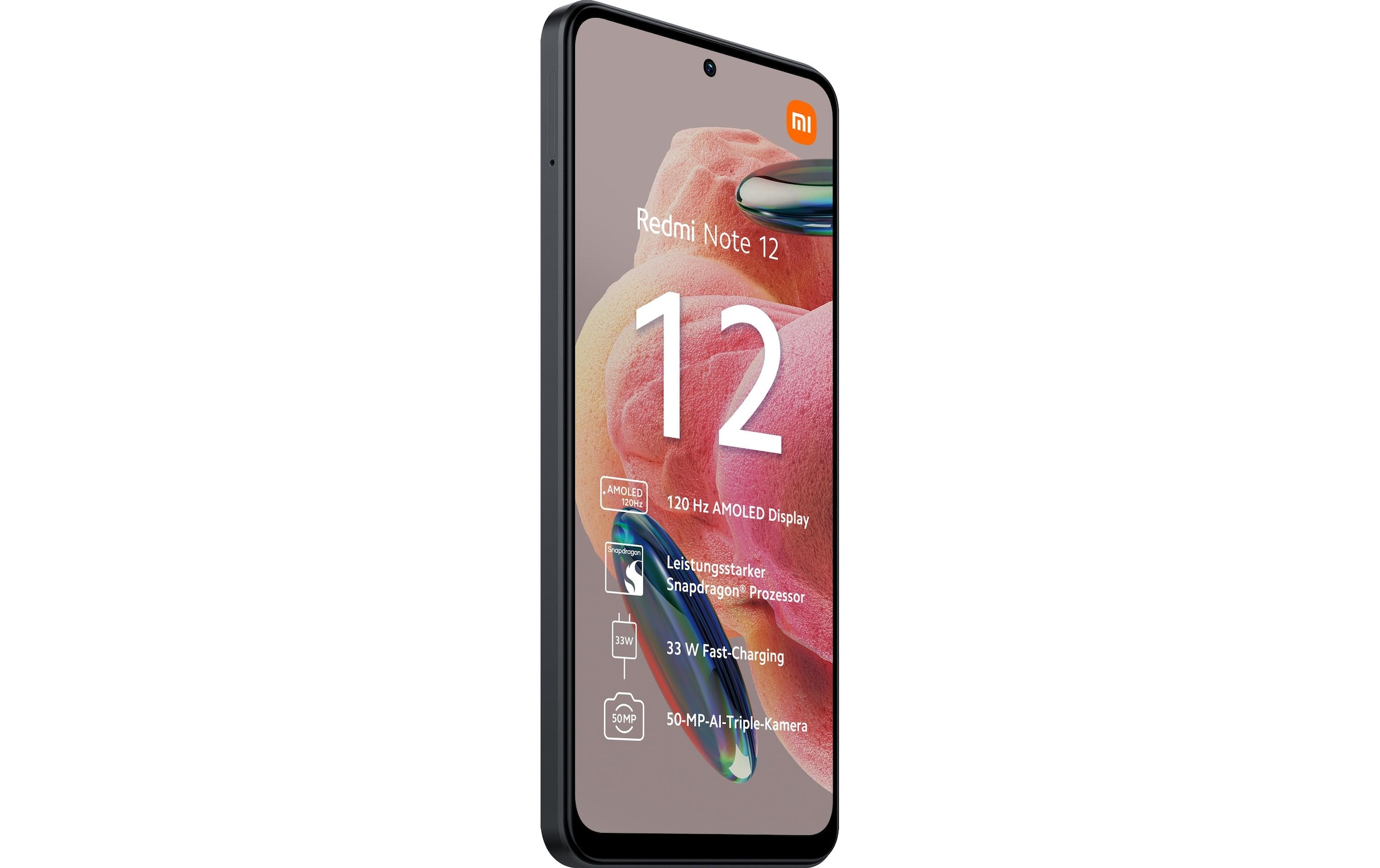 Xiaomi Smartphone »Xiaomi Redmi Note 12 128GB black« Schwarz