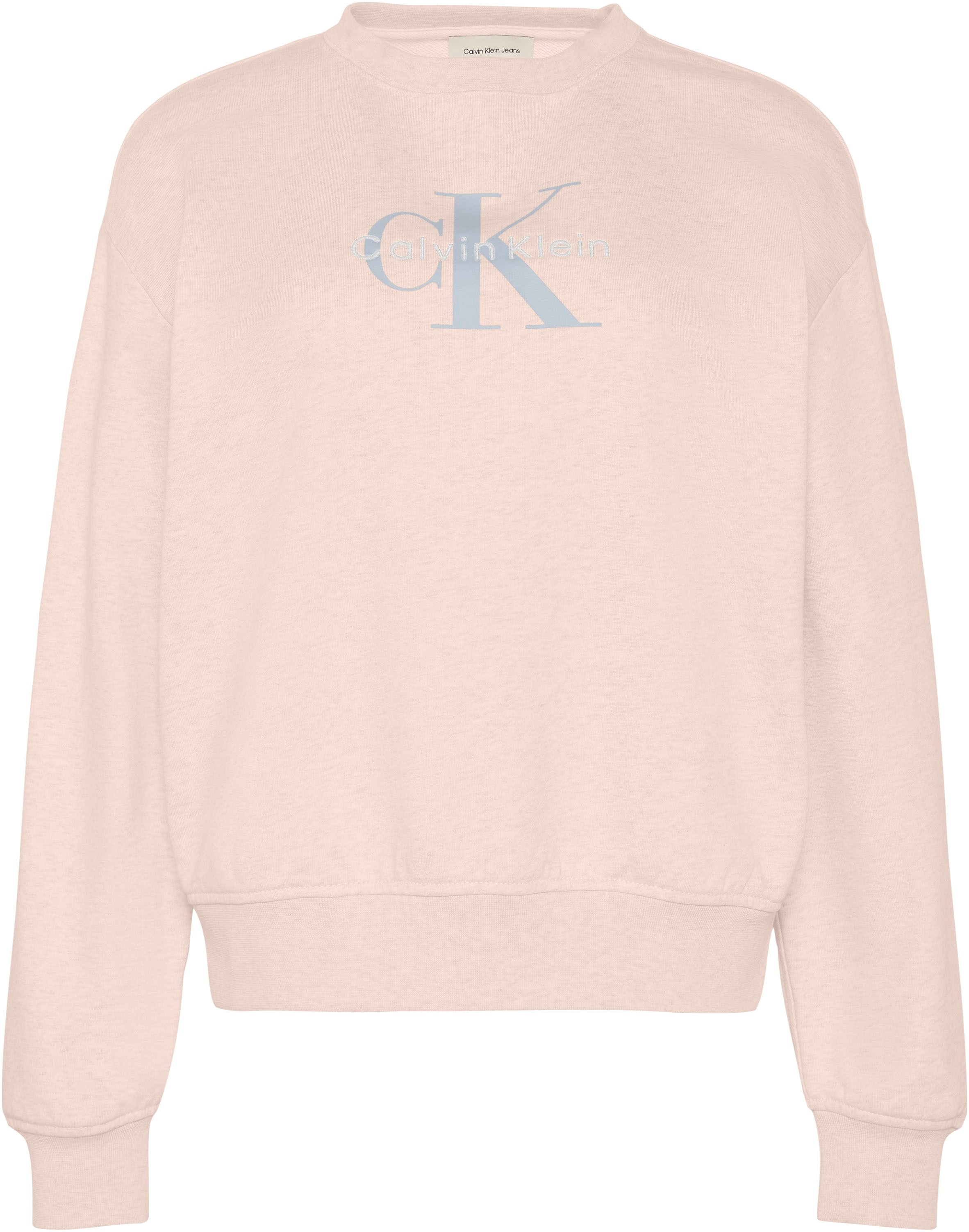 Calvin Klein Sweat-shirt »LS MONOLOGO FRENCH TERRY RLXD CR«, , inscription logo
