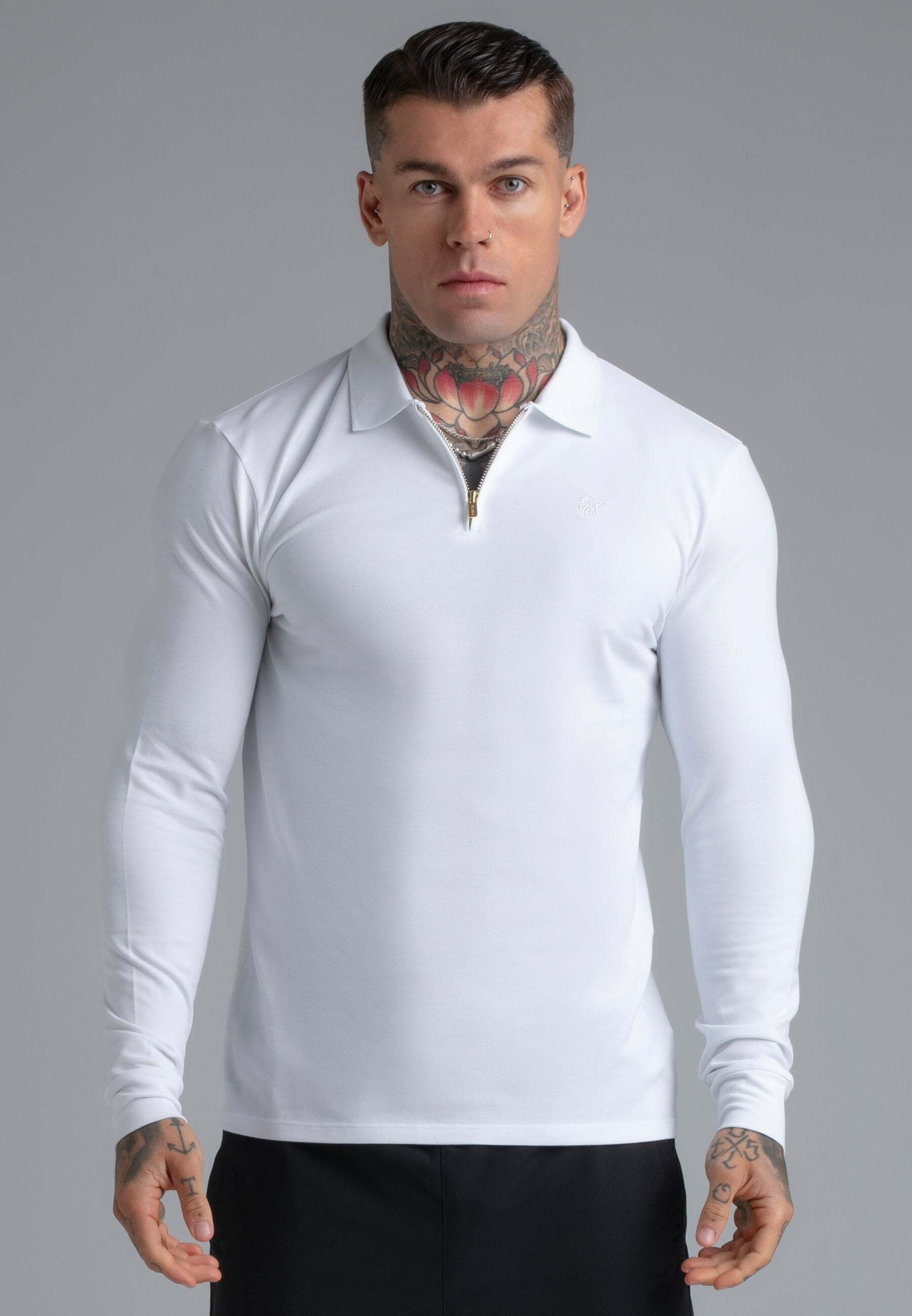 Siksilk Langarm-Poloshirt »Siksilk Langarmpolo Longlseeved Zip«