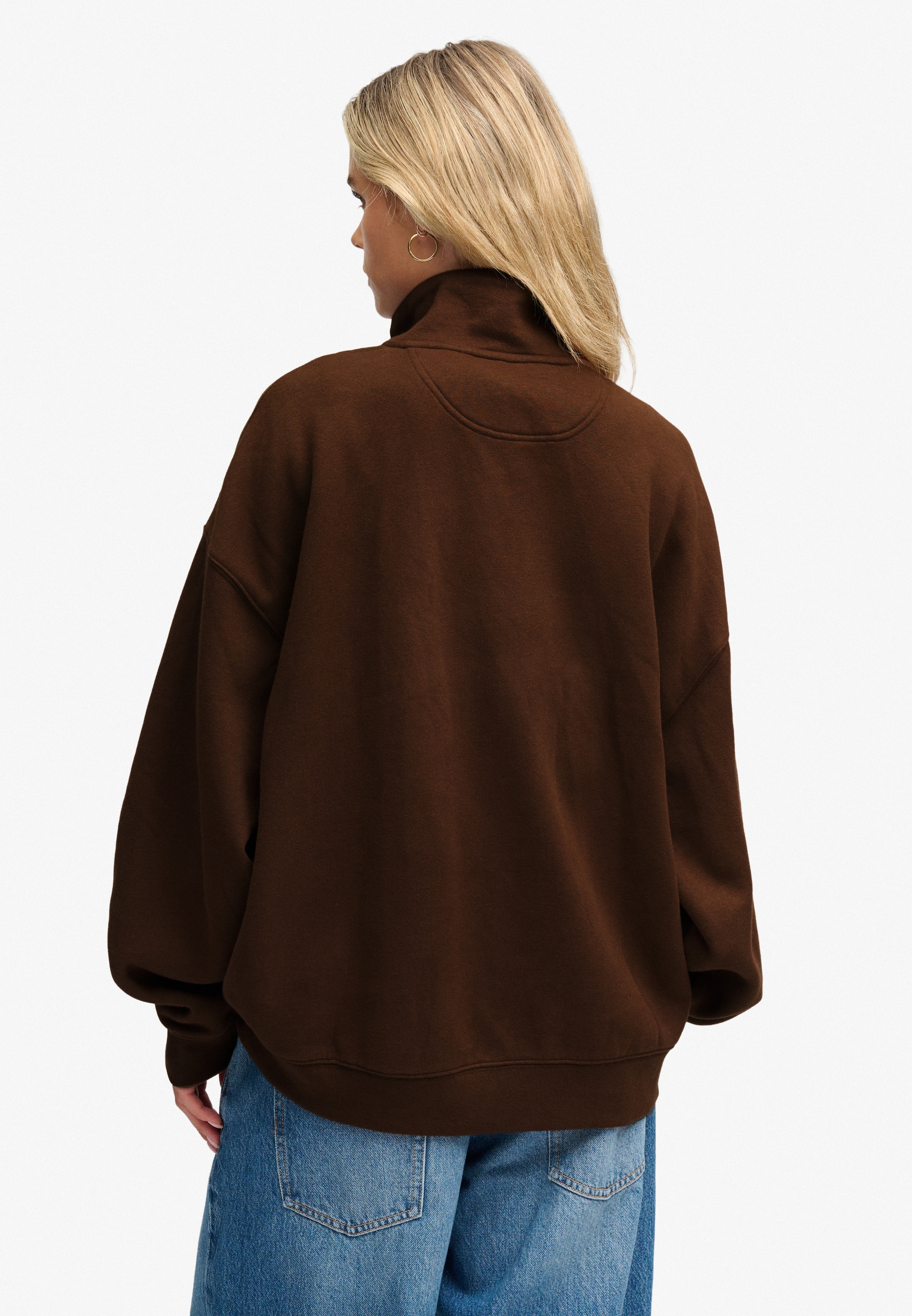 Superdry Sweat-shirt »MONOGRAM HALF ZIP SWEAT«, Baumwollmischung, relaxed fit
