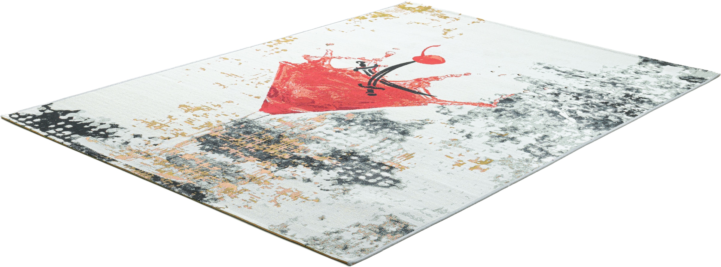 Sansibar Tapis »Rantum Beach SA-027« Rectangulaire 3 mm Höhe tissu plat, design moderne, adapté intérieur et extérieur