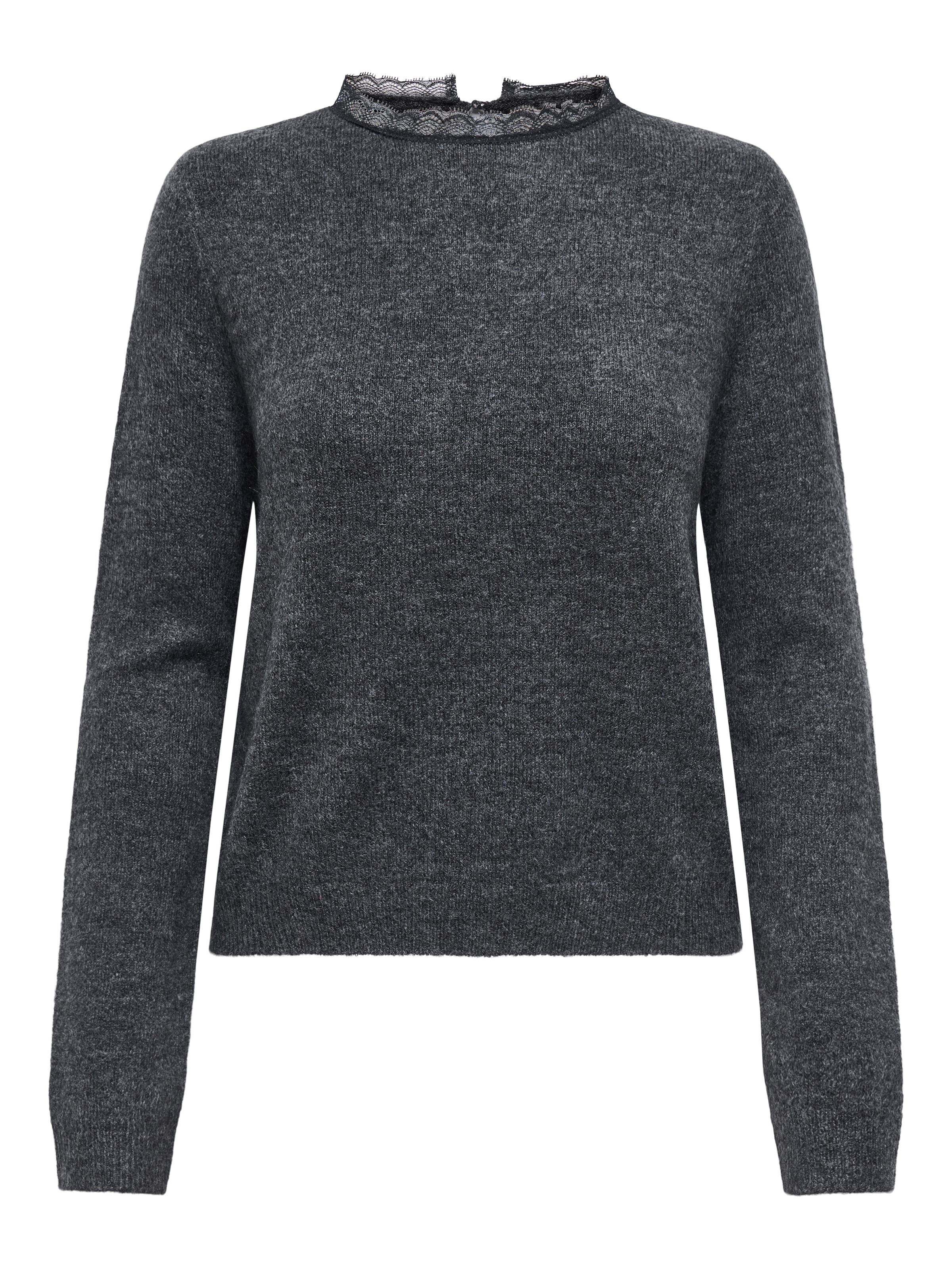 ONLY Strickpullover »ONLTAMMY LS LACE MIX O-NECK BF KNT«