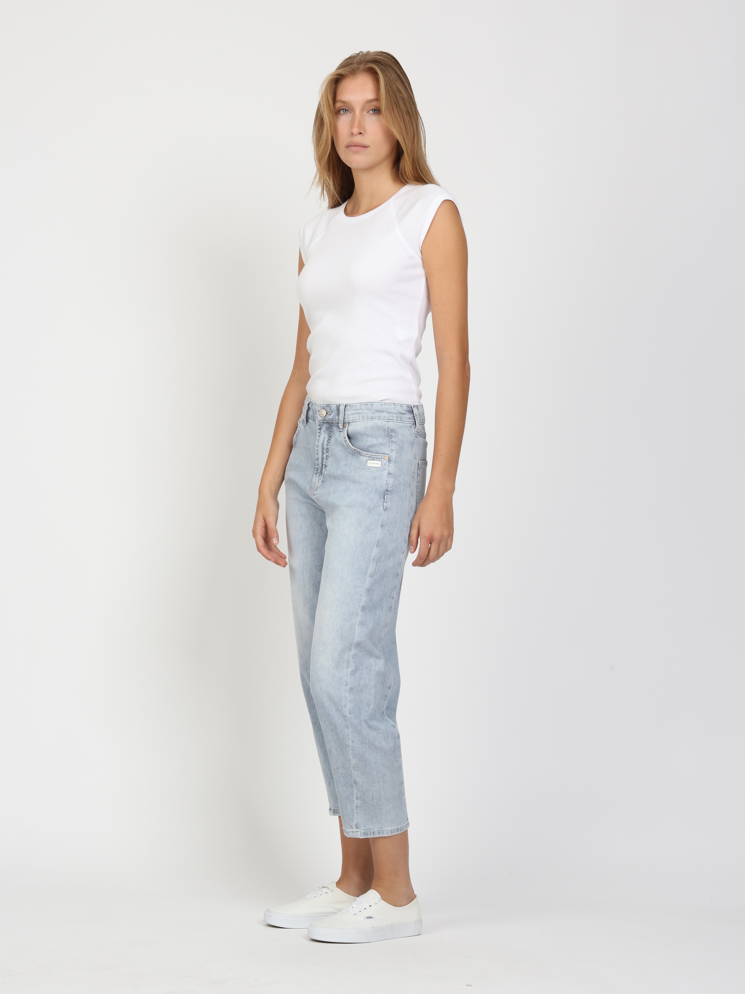 GANG Jeans 7/8 »94BLAKE« denim clair, coupe ballon