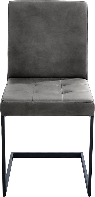 K+W Komfort & Wohnen Chaise de salle à manger »Freischwinger« () 1 cuisChâssis cantilever en tube carré noir, grand confort d'assise