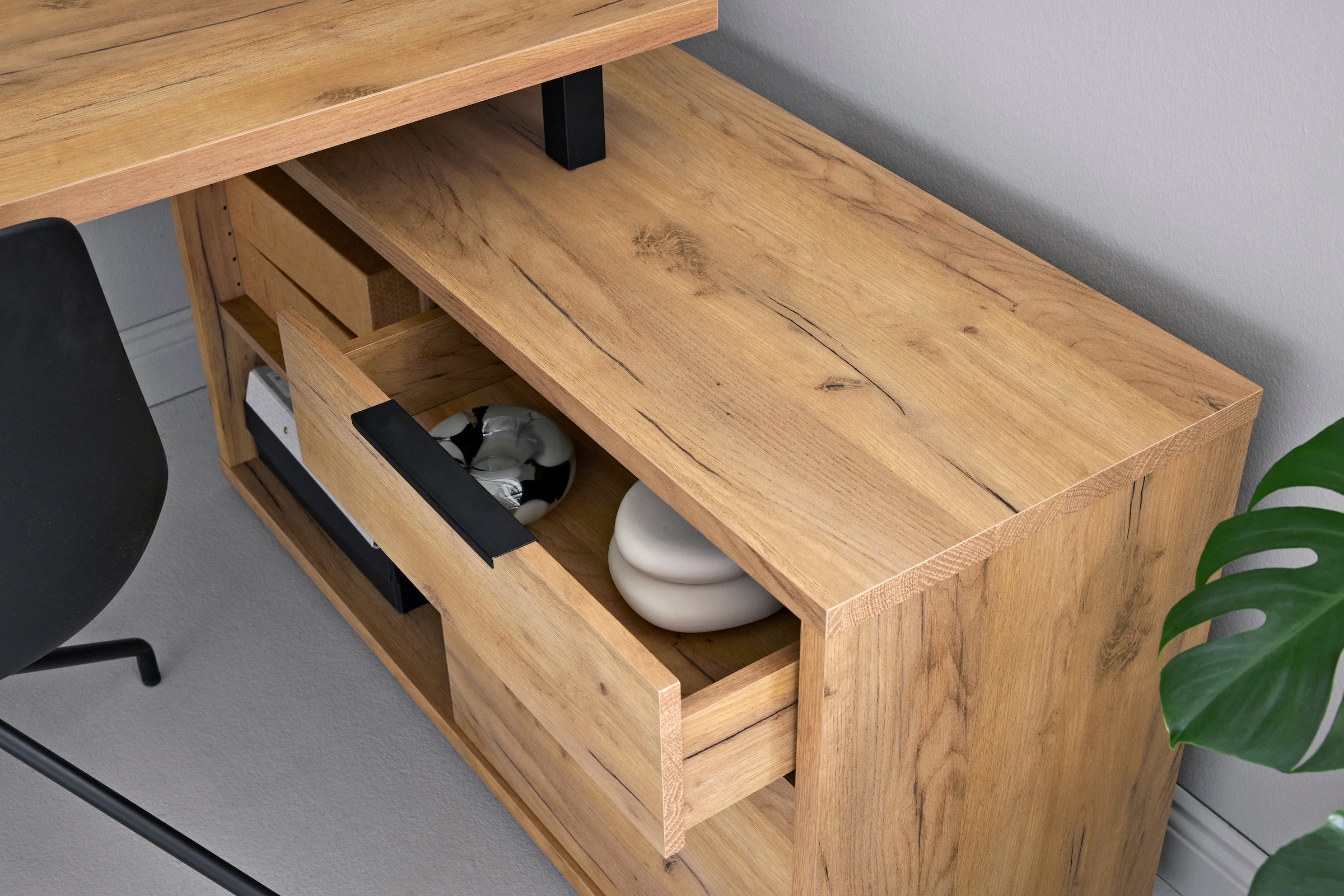 Jahnke Schreibtisch »X-TRA C 145 E« 1 Stk. tlg. Eckschreibtisch, wechselseitig montierbar, X-Gestell