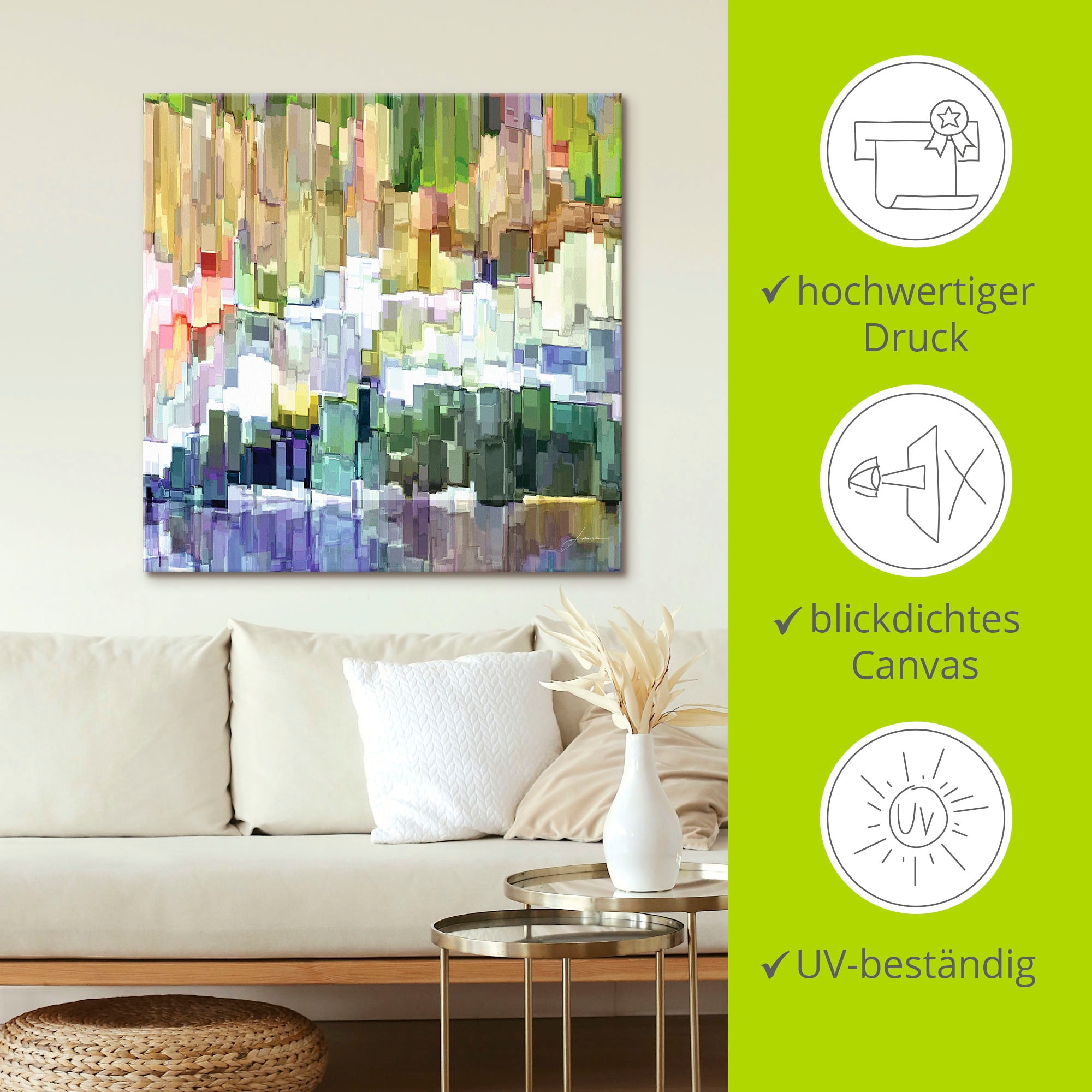 Artland Tableau sur toile »Glacierbucht III« 1 cuis tlg. auf Holzrahmen gespannt