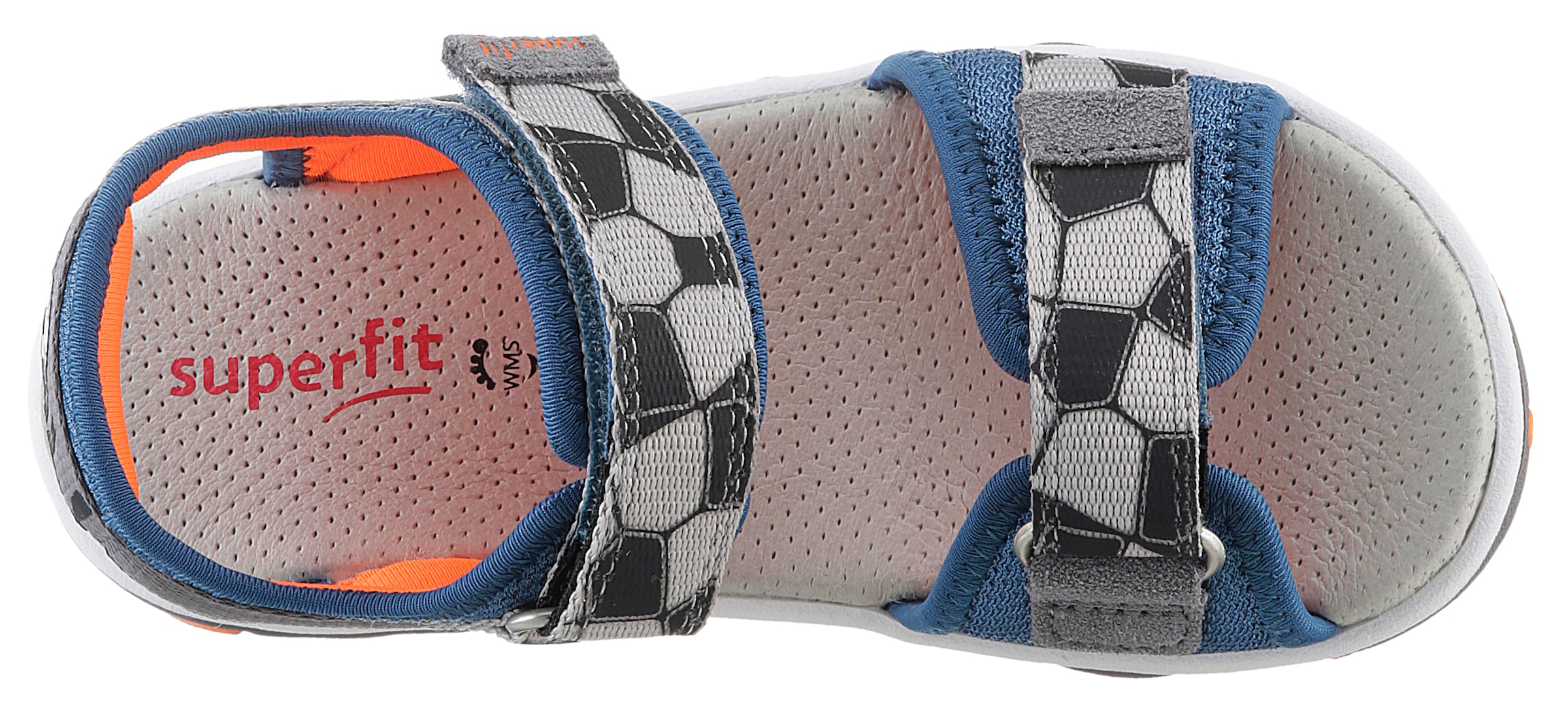 Superfit Sandale »MIKE 3.0 WMS: mittel«  Sandale outdoor avec velcro, logo football, gabarit de taille à télécharger