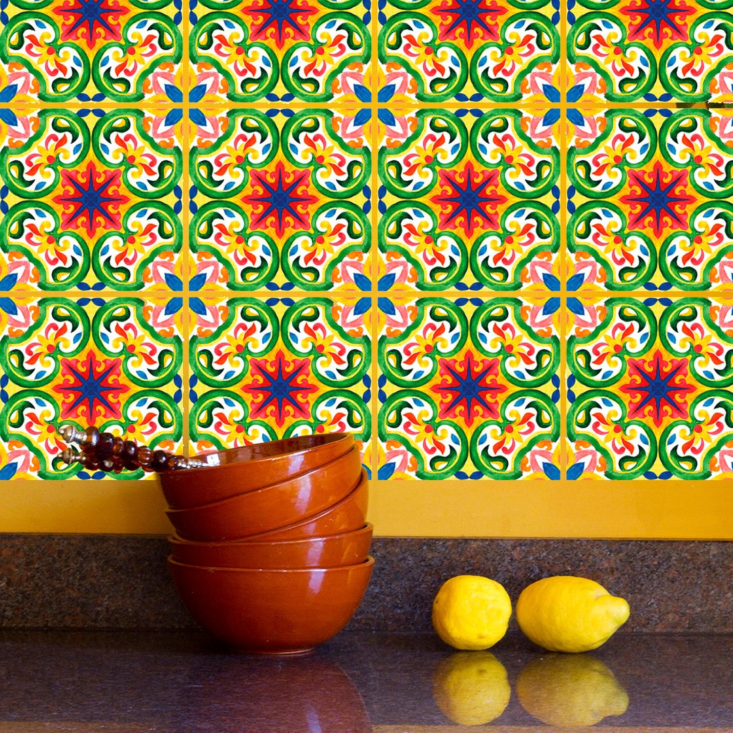 queence Fliesenaufkleber »Ornament« Stickerfliesen, selbstklebend, Sticker, 12er Set