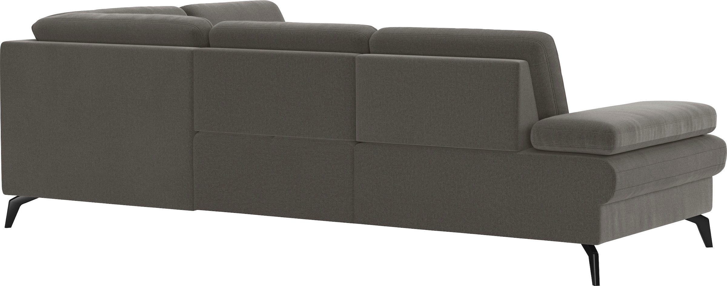 sit&more Canapé d'angle »Morris L-Form, inkl. Sitztiefenverstellung« wahlweise mit Armteilverstellung, Bettfunktion & Bettkasten