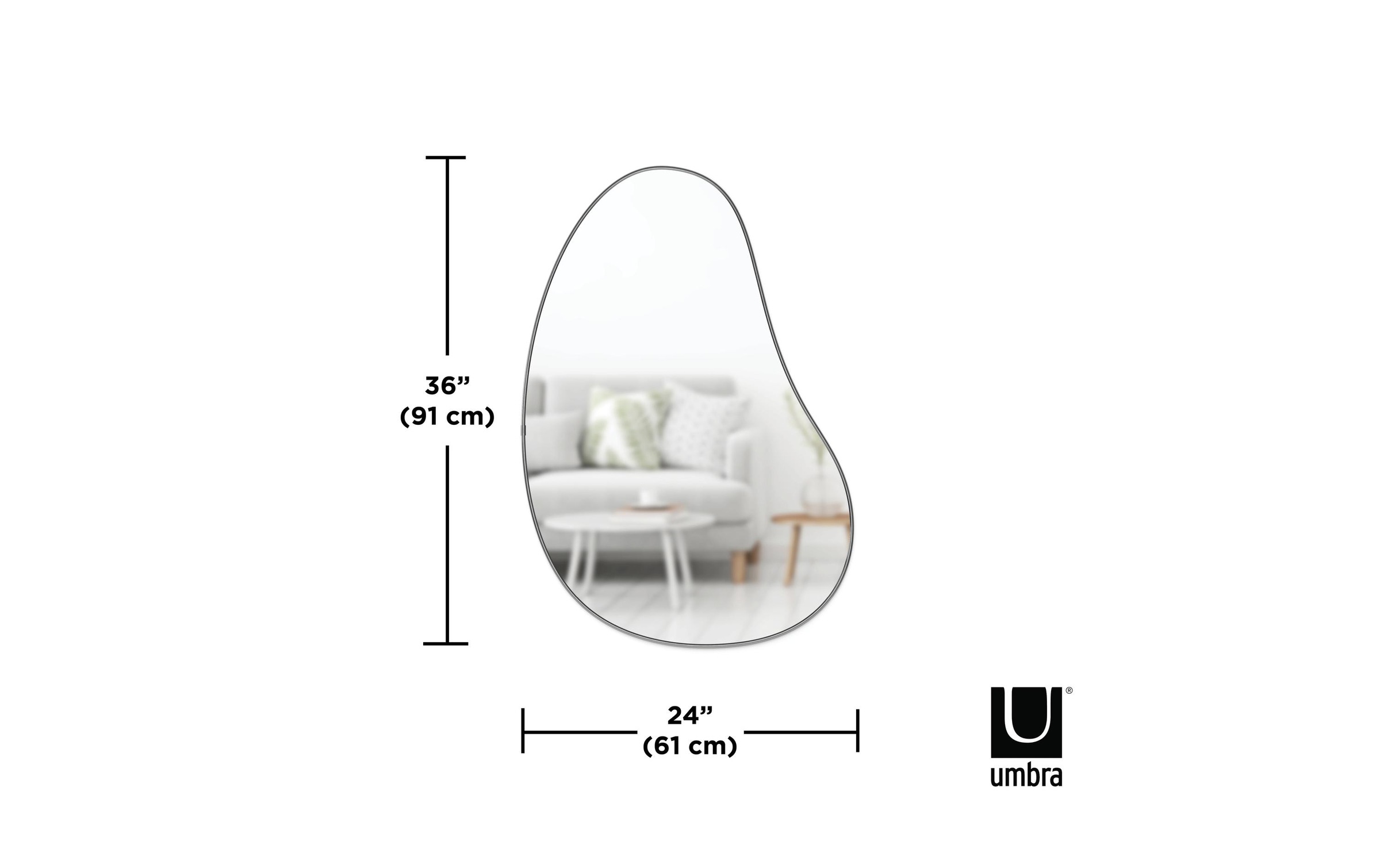 Umbra Spiegel »Pebble 61 x 91 cm«