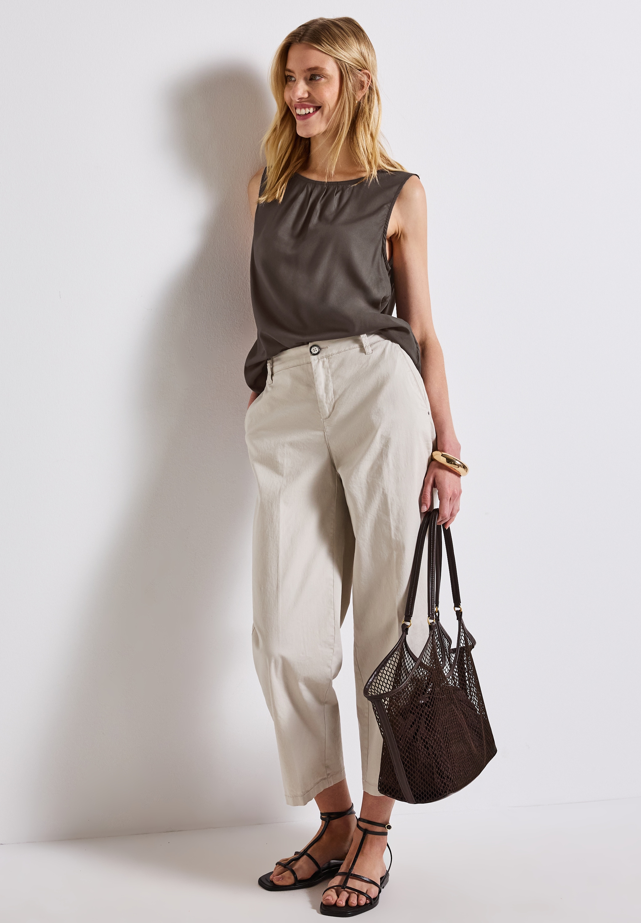 STREET ONE Blusentop mit Raffung