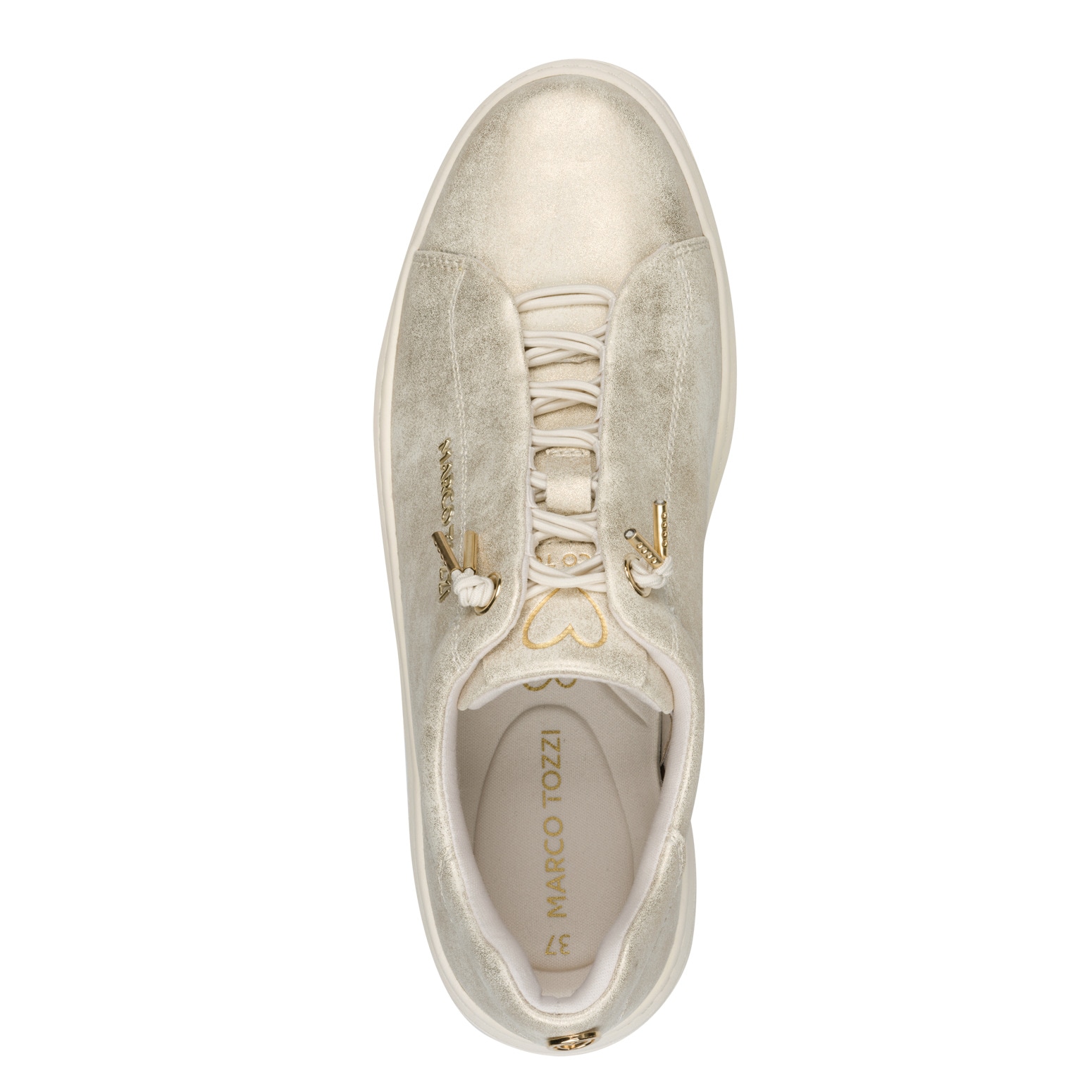 MARCO TOZZI Baskets slip-on  chaussure de loisirs, chaussure basse, chaussure à lacets avec inscription logo latérale