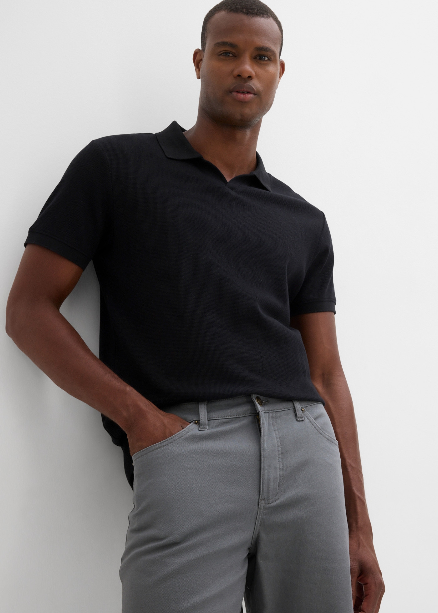 bonprix Bermuda  en coton avec élasthanne, avec stretch, taille haute
