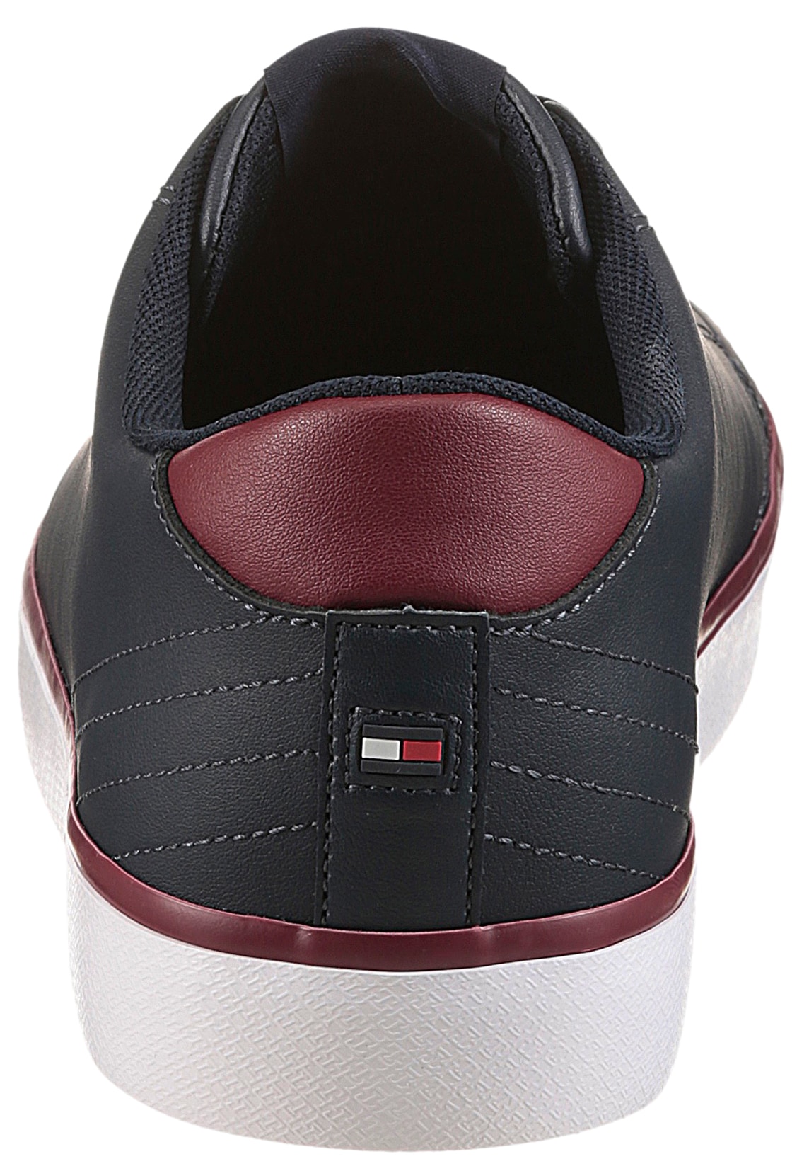 Tommy Hilfiger Sneakers »TH HI VULC CORE LOW LEATHER«  , Freizeitschuh, Halbschuh, Schnürer mit gepolstertem Schaftrand