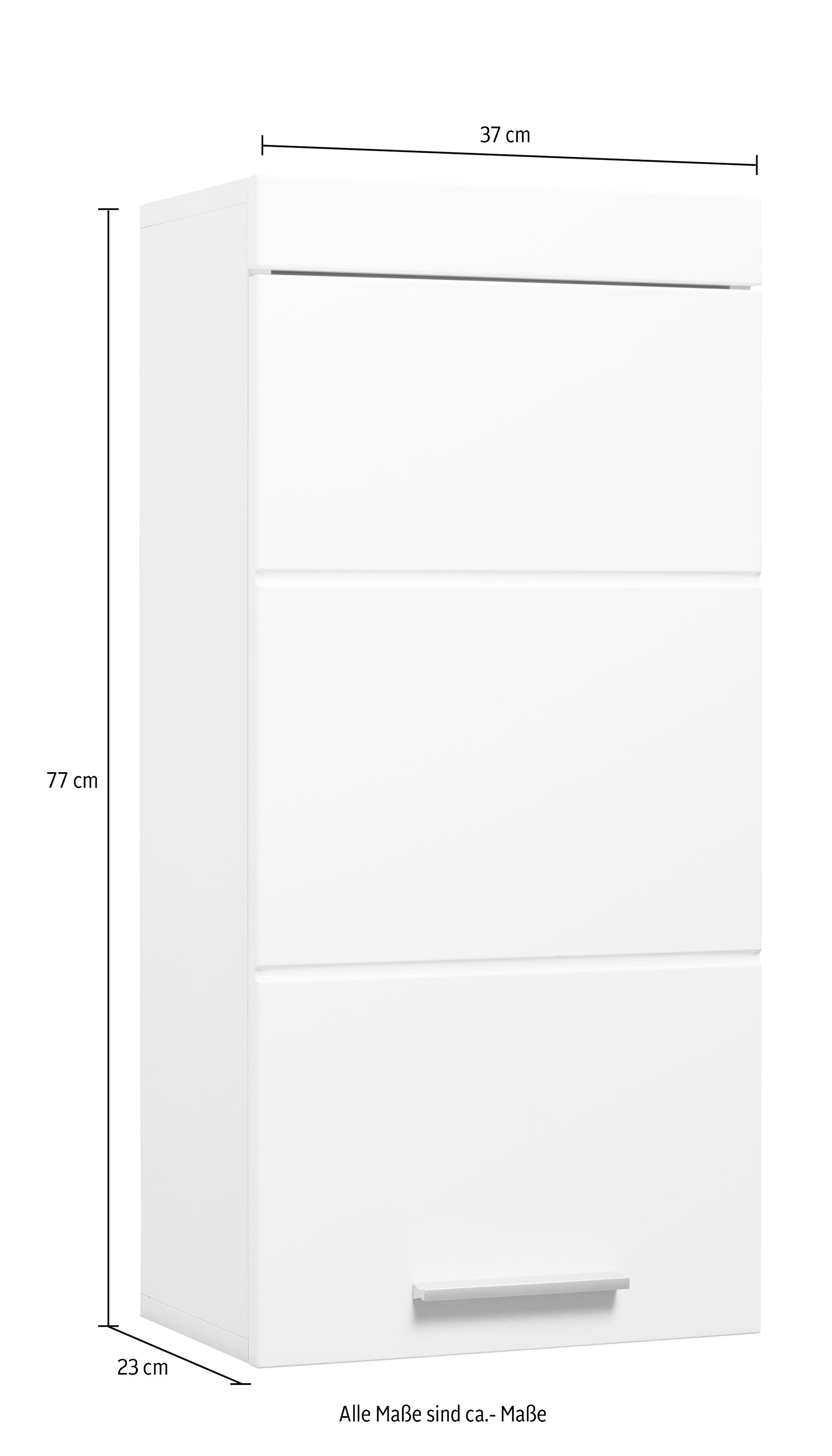 welltime Hängeschrank »Avena« Badschrank mit 1 Tür & 1 Boden - (B/T/H) 37/23/77 cm