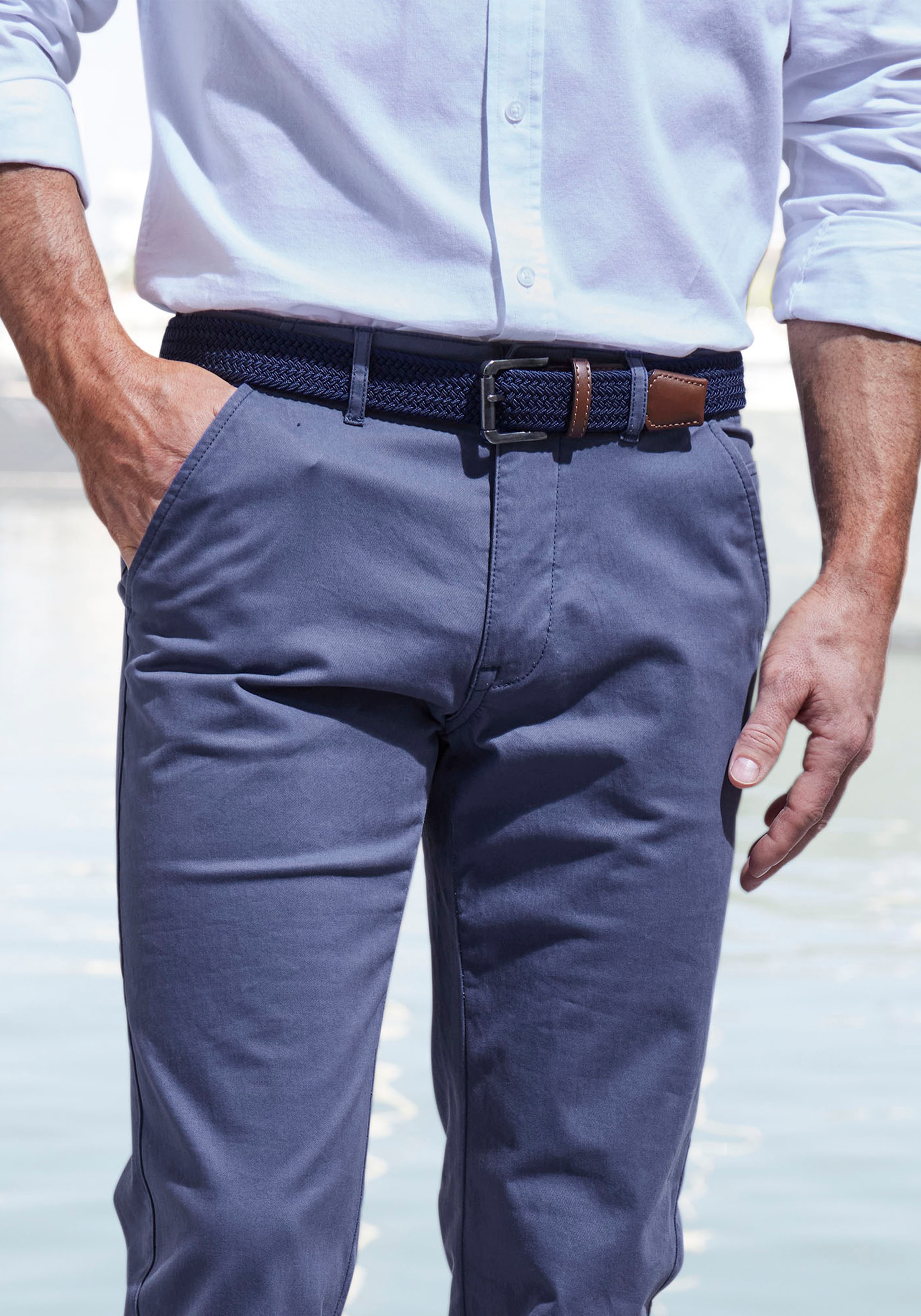 John Devin Chinohose »regular-fit«  aus elastischer Baumwoll-Qualität