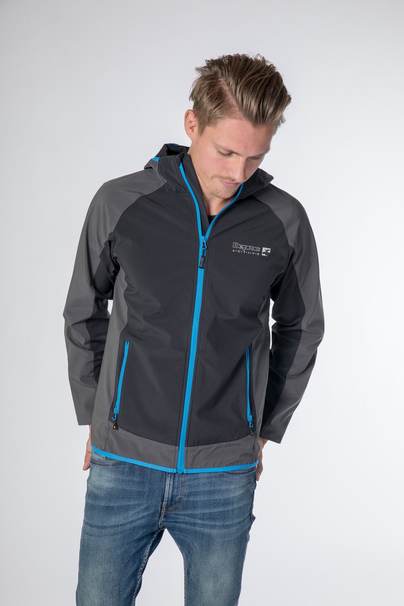 DEPROC Active Softshelljacke »XLight CAVELL Men« mit Kapuze auch in Grossen Grössen erhältlich