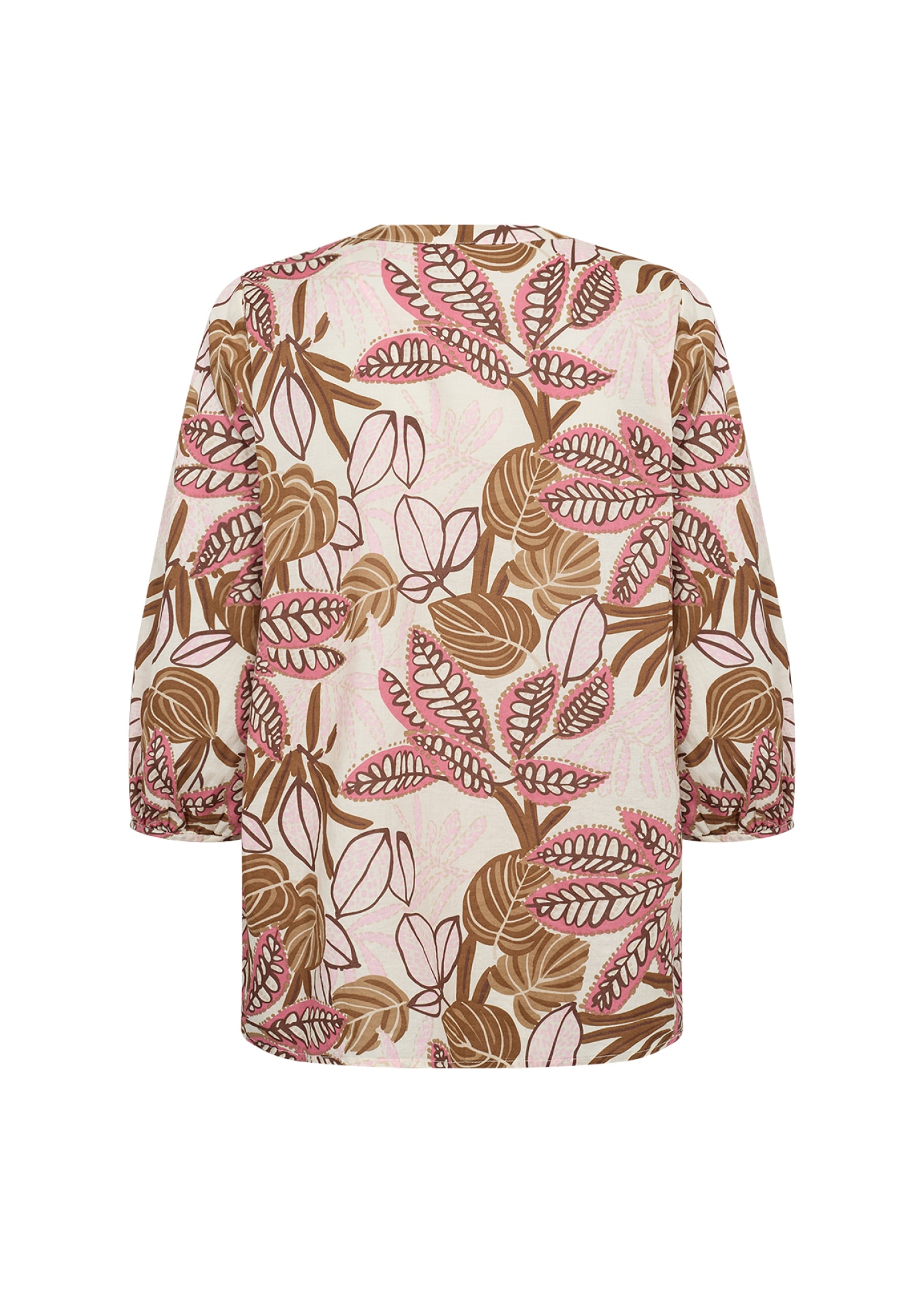 soyaconcept Blouse à pression »SC-CAM 2« im Tunika-Stil mit floralem Alloverprint