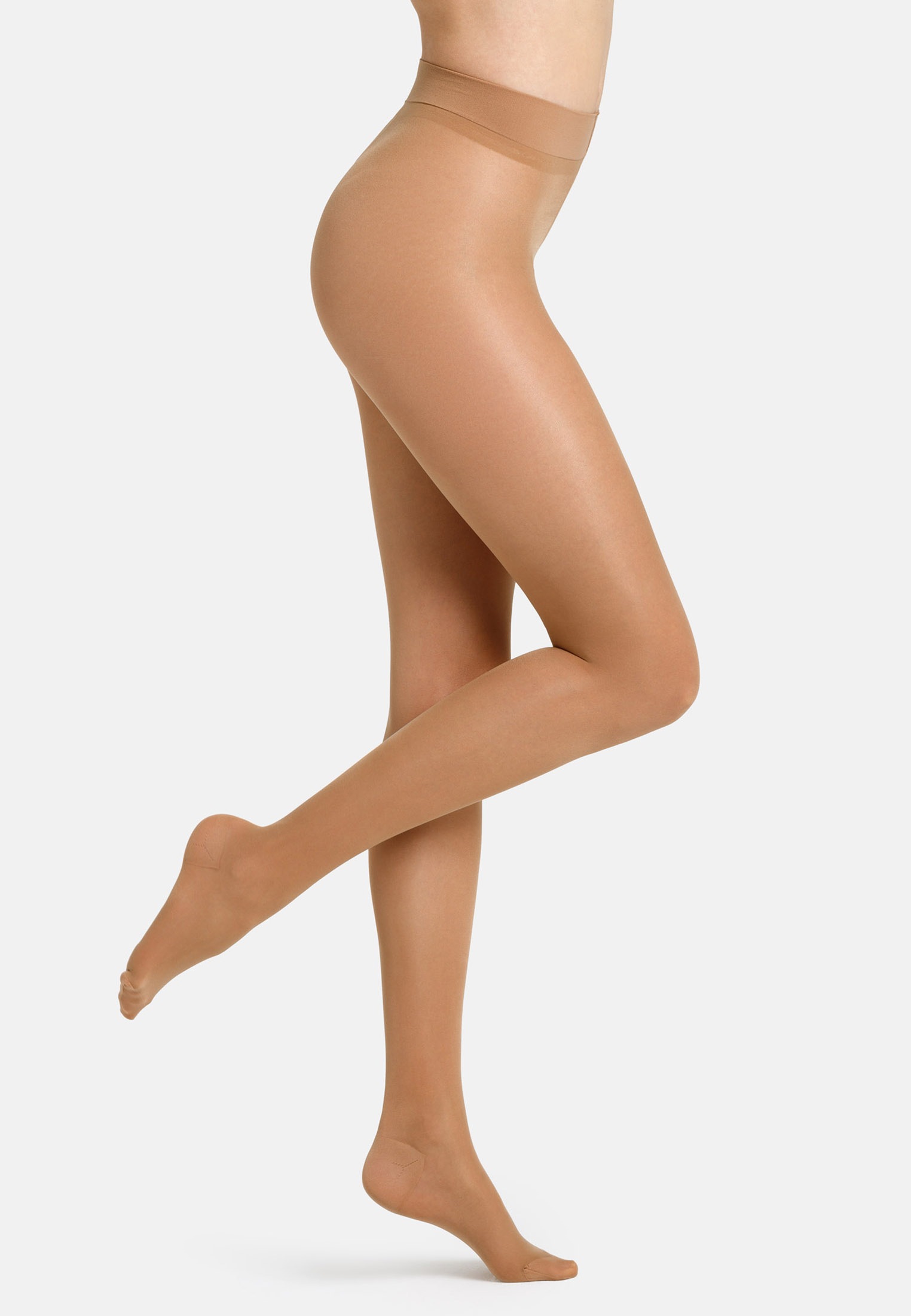 Camano Feinstrumpfhose 40 2 Stück,  Vorgeformter Fuss mit verstärkter Ferse und Fussspitze