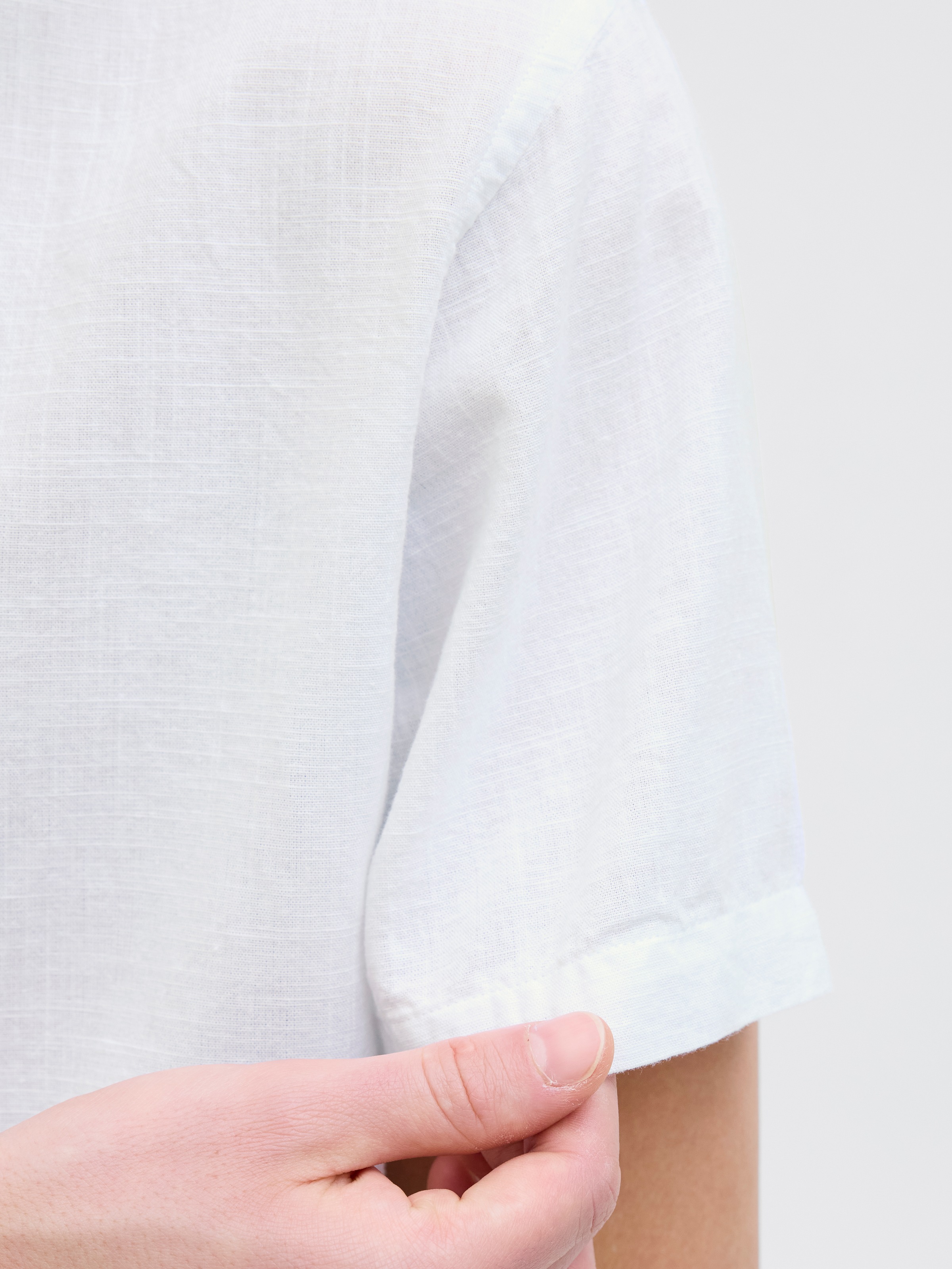 Jack & Jones Kurzarmhemd »JJESUMMER BAND SHIRT SS SN« mit Bandkragen