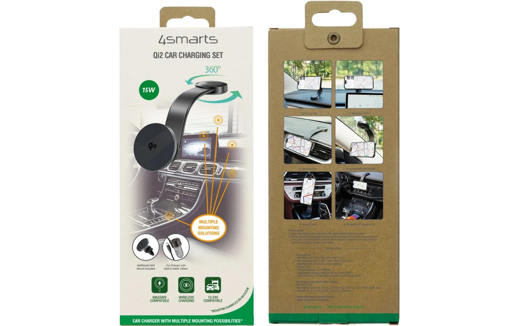 4smarts Support »Qi2 Kfz Schwarz«