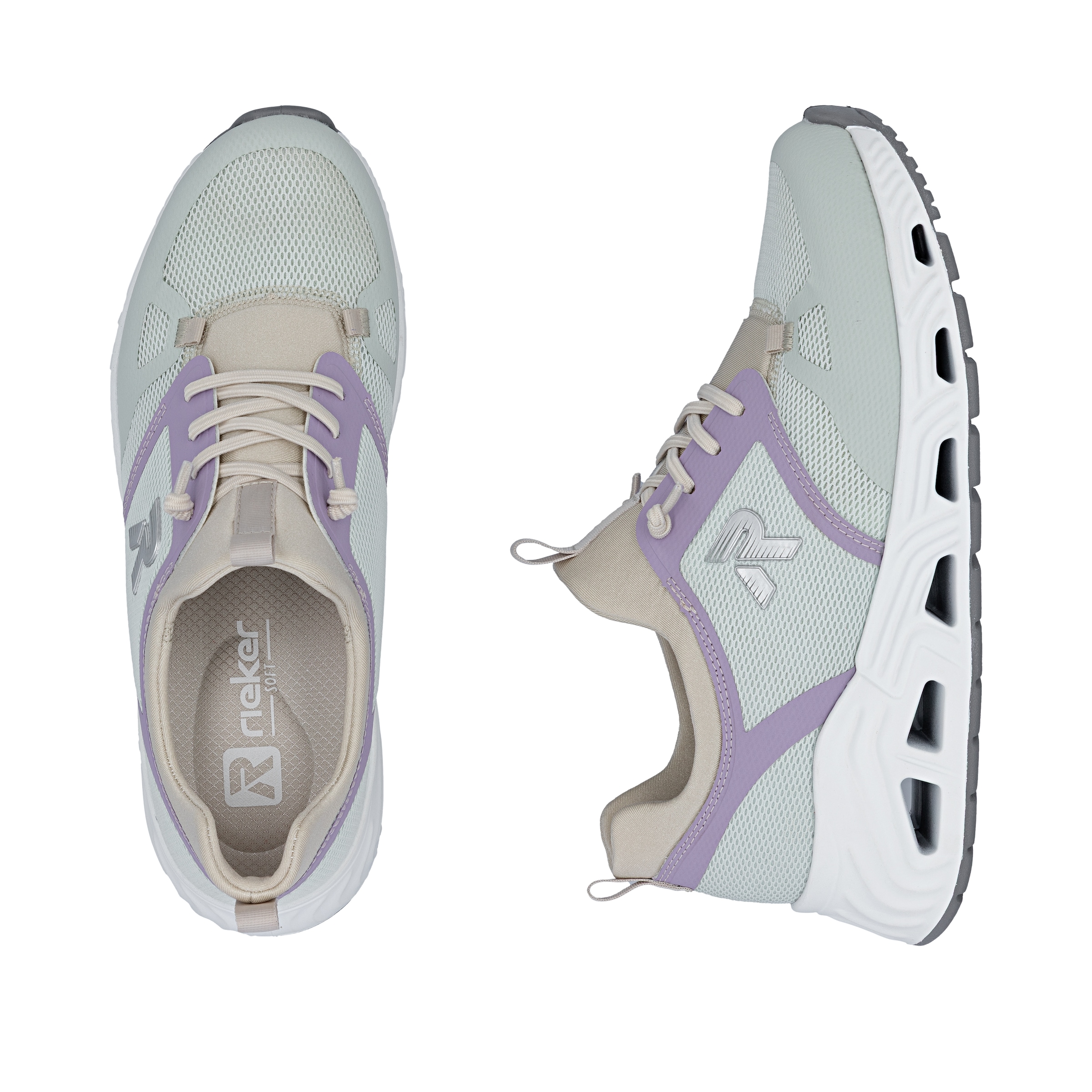 Rieker Baskets slip-on  chaussure à enfiler, chaussure de loisir, chaussure à lacets avec élastique