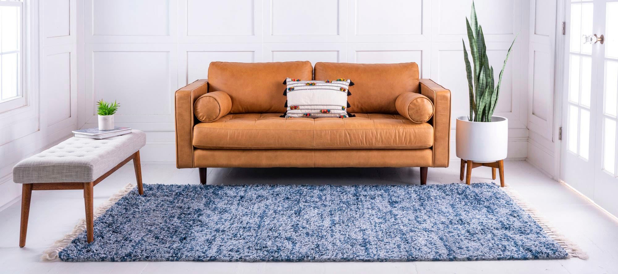 Myflair Möbel & Accessoires Hochflor-Teppich »Top Shag, LAGERRÄUMUNG!« rechteckig 32 mm Höhe gewebt, melierte Optik, weich & kuschelig, mit Fransen