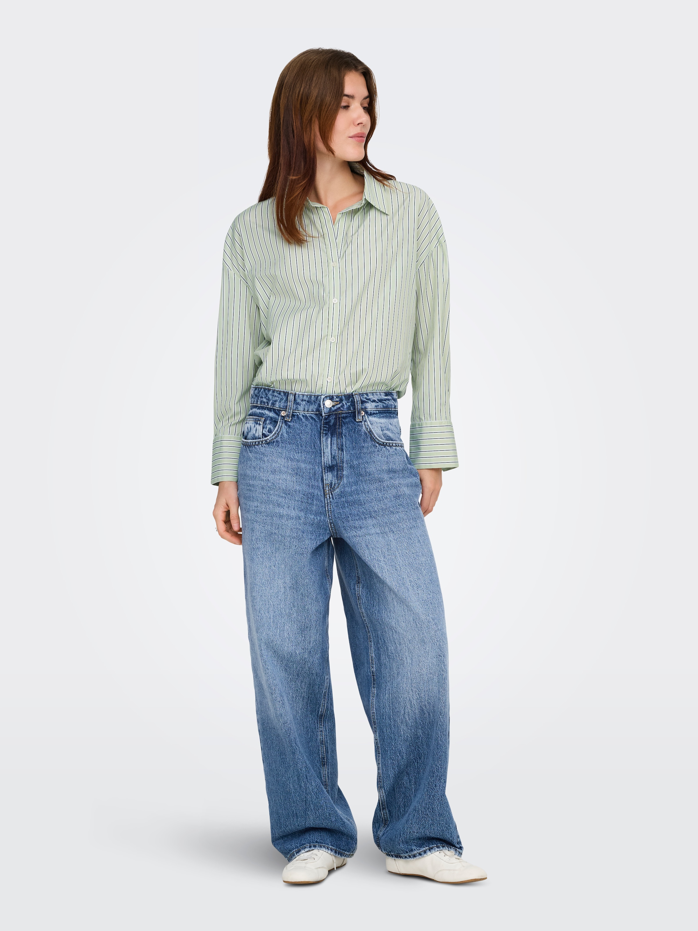 ONLY Blouse chemise »ONLOREGON ALVA LS REG SHIRT NOOS WVN«