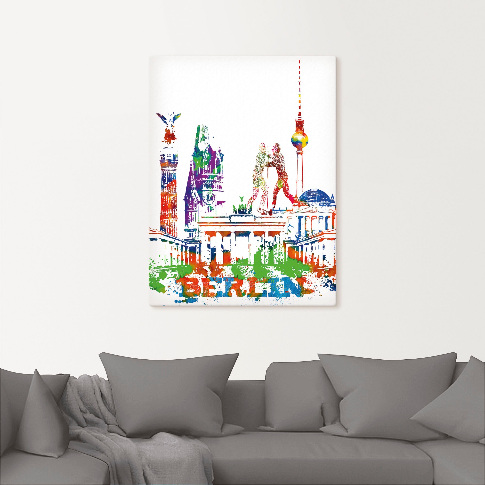 Artland Wandbild »Berlin Grafik« Berlin 1 Stk. tlg. als Alubild, Leinwandbild, Wandaufkleber oder Poster in versch. Grössen