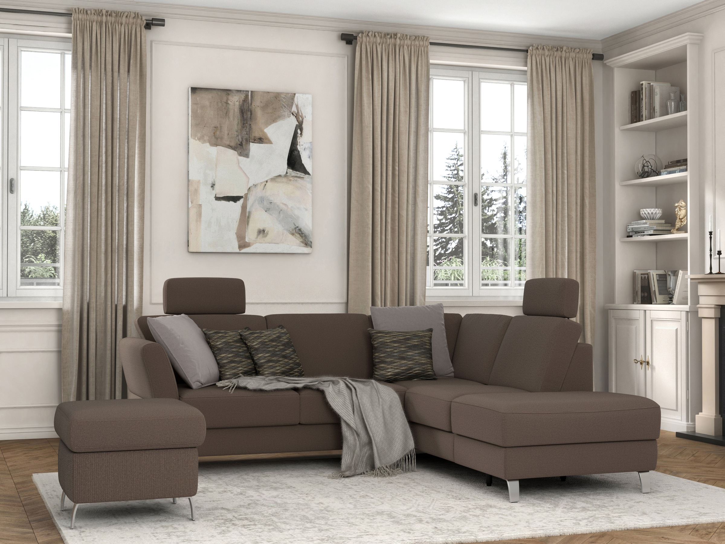 sit&more Stauraumhocker »Visby« auch erhältlich in dem mit Wasser zu reinigendem "Soft clean" Bezug