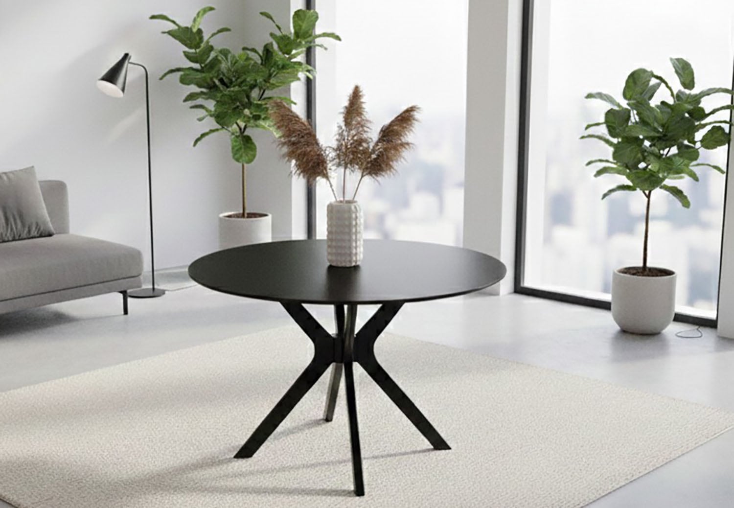 Jahnke Esstisch »DINE ROX« Esstisch, rund, Massivholz, Skandi-Look, für bis zu 4 Personen, 115 cm