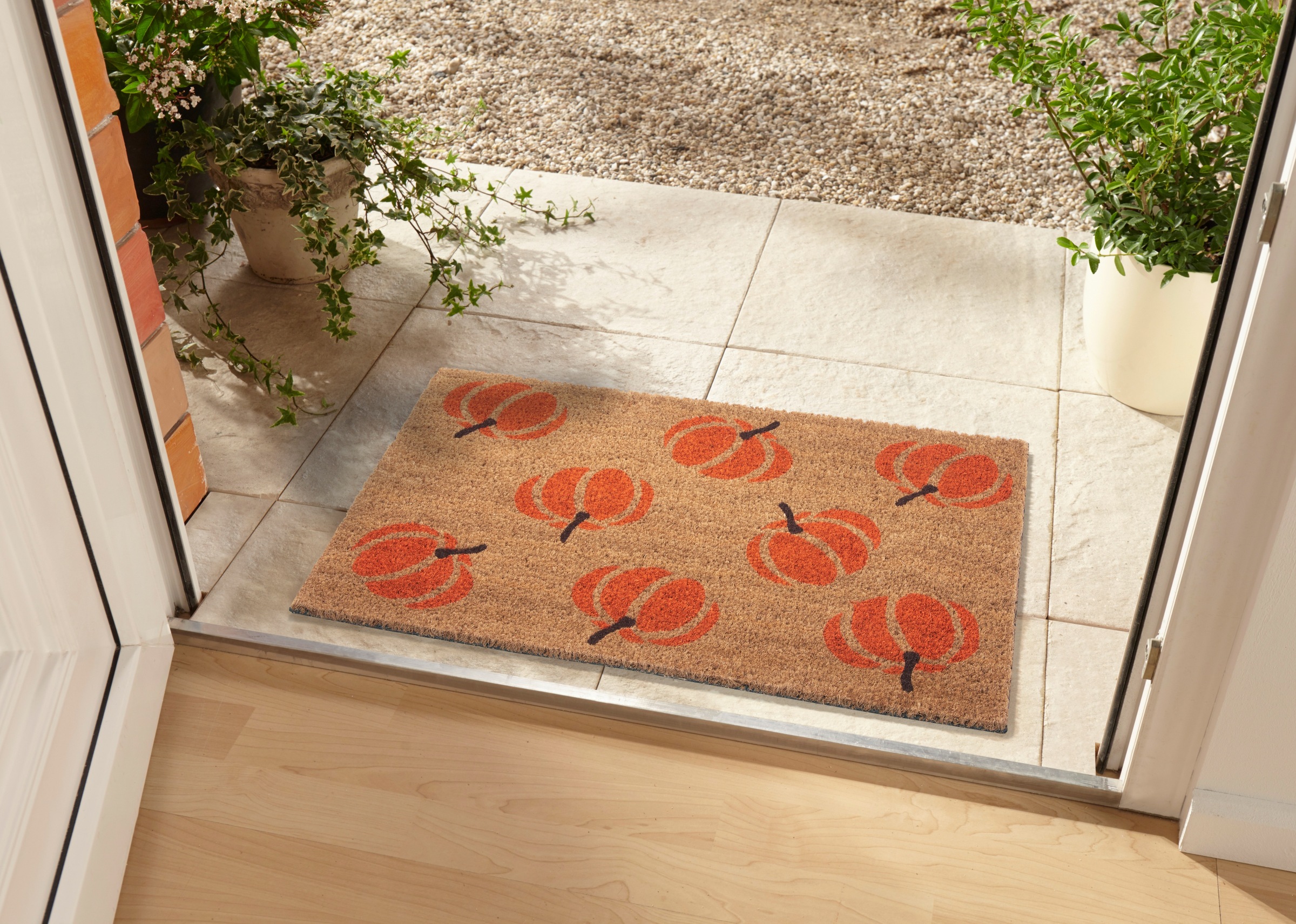 HANSE Home Tapis de sol »Mix Mats  Kokos Pumpkins, Türmatte« Rectangulaire 15 mm Höhe Kokos, Schmutzfangmatte, Outdoor, Rutschfest, Innen, Kokosmatte, Flur