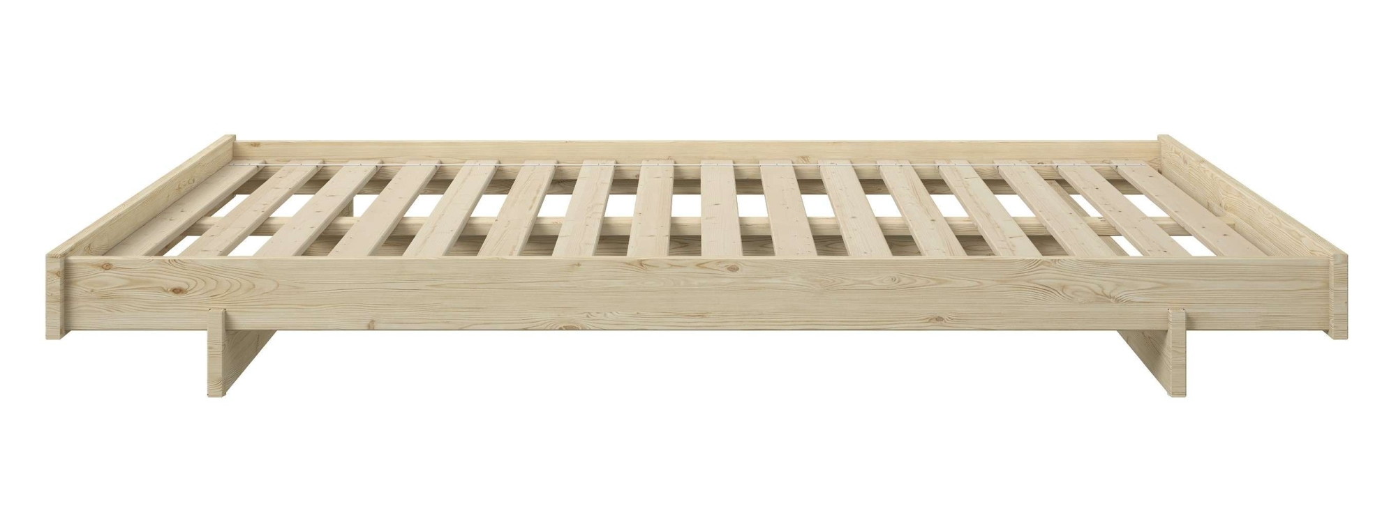 GOODproduct Lit futon »Senja, Bett, Massivholzbett, minimalistisches Design« B/T/H: 148/205,1/22,6 cm,  inklusive Lattenrost, Liegefläche 140x200 cm, aus massiver Kiefer