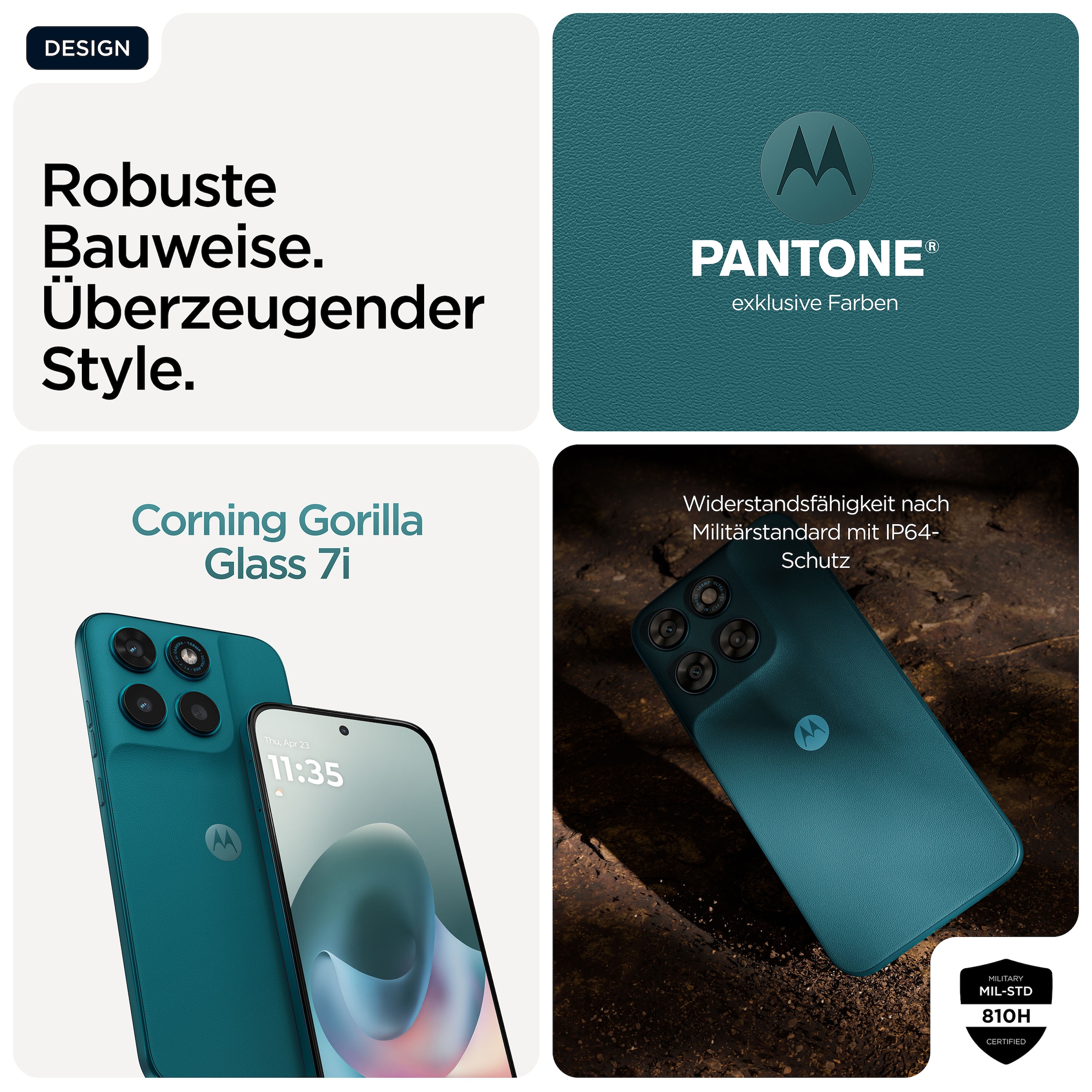 Motorola Smartphone »moto g77 256GB« PANTONE® Shaded Spruce