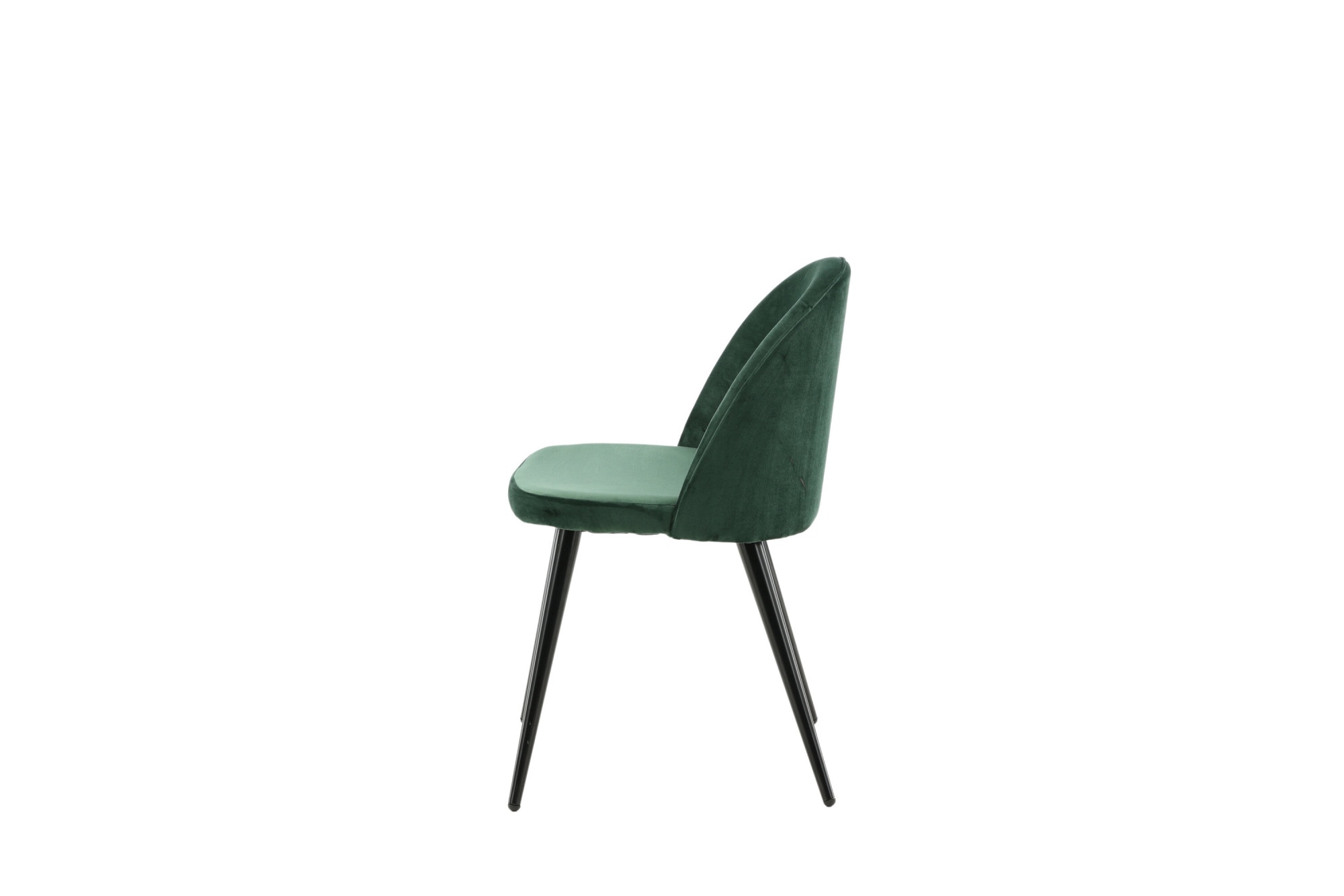 Venture Home Chaise de salle à manger »Velvet, 2er-Set Esszimmerstühle mit Samtbezug, 150 kg belastbar« () 2 cuischaise rembourrée, revêtement doux, pieds en métal, arrondi