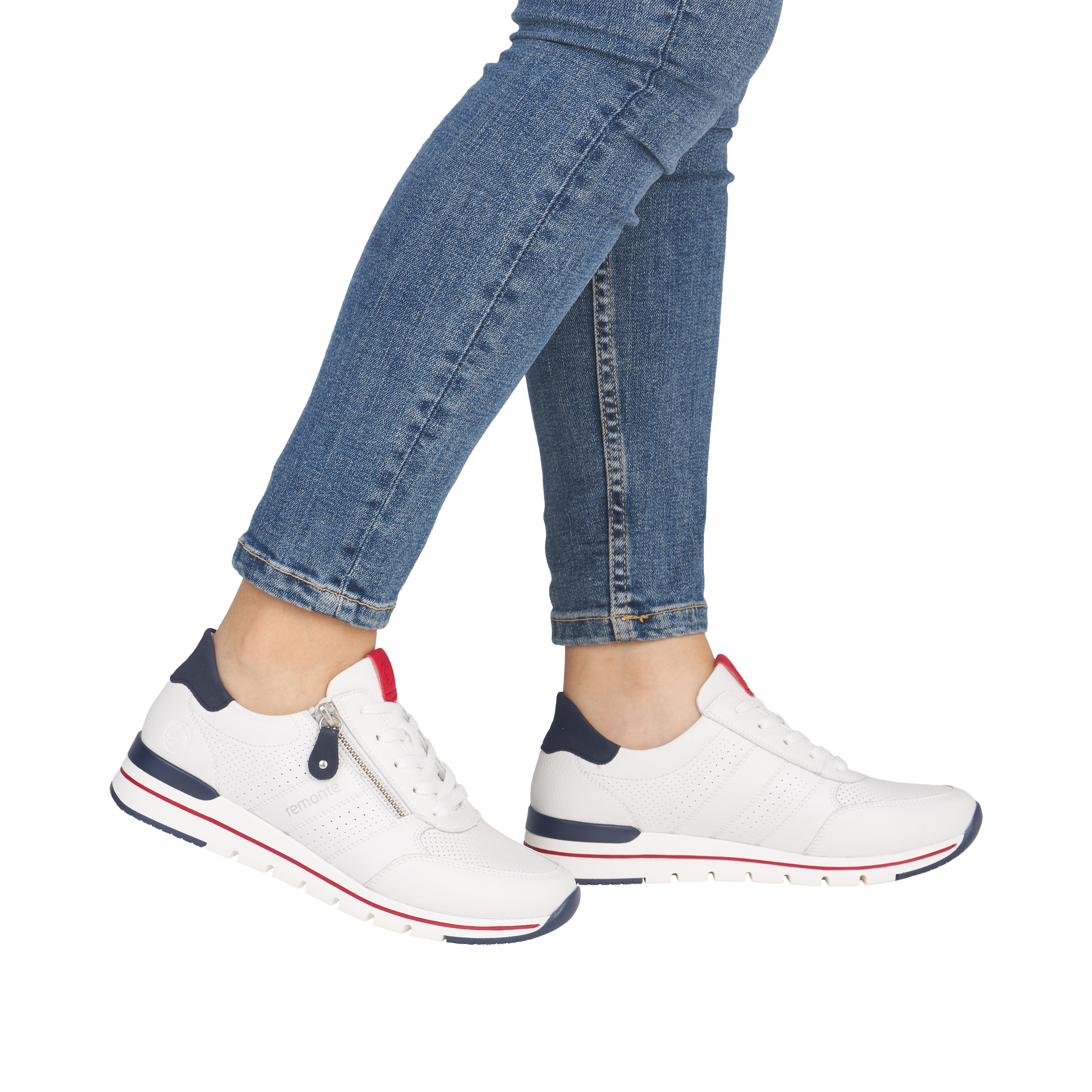 Remonte Keilsneaker  mit gepolstertem Fussbett, Freizeitschuh, Halbschuh, Schnürschuh