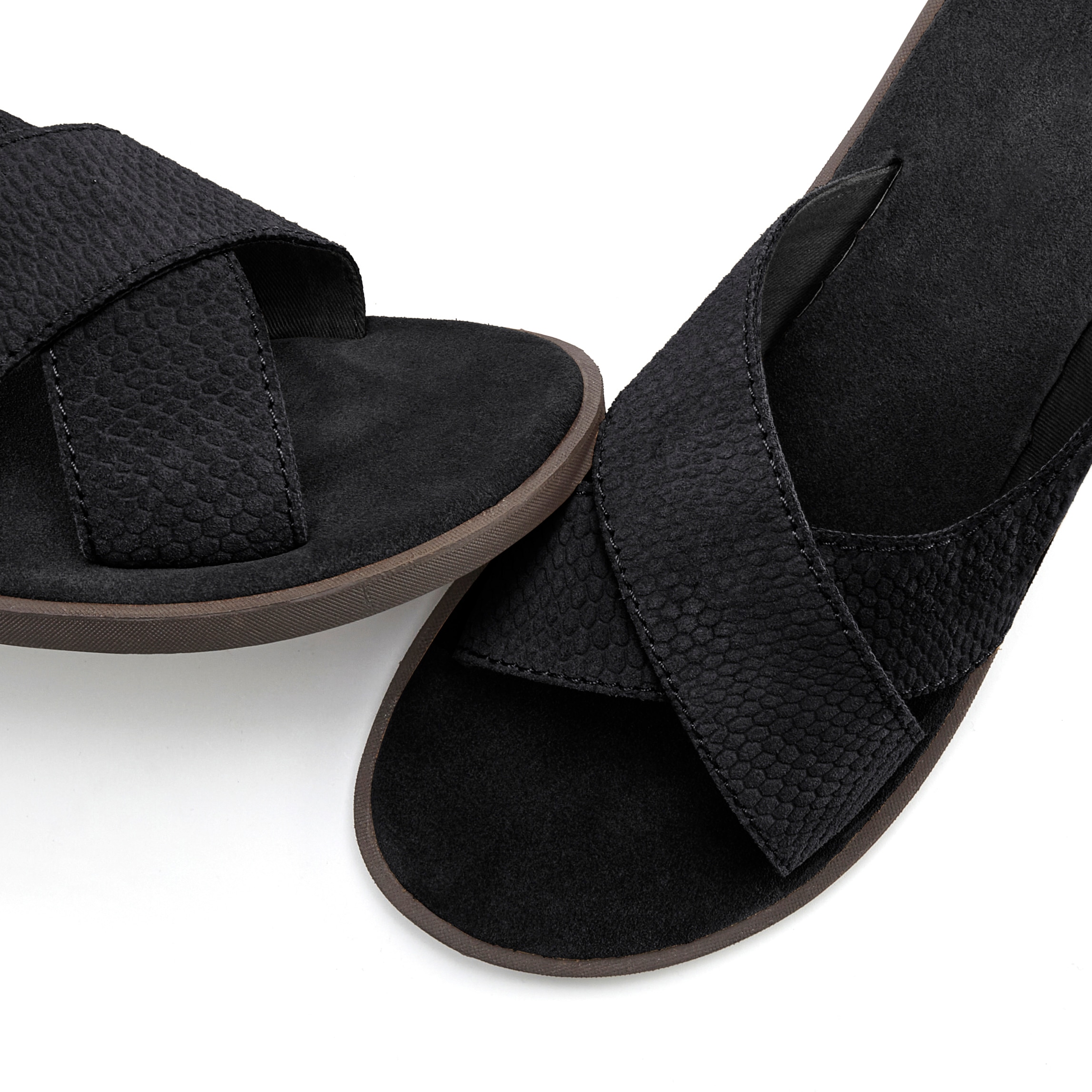 Beachtime Pantolette »Sommerschuhe, offener Schuh, Sandale«  NOUVEAU en cuir souple avec semelle légère