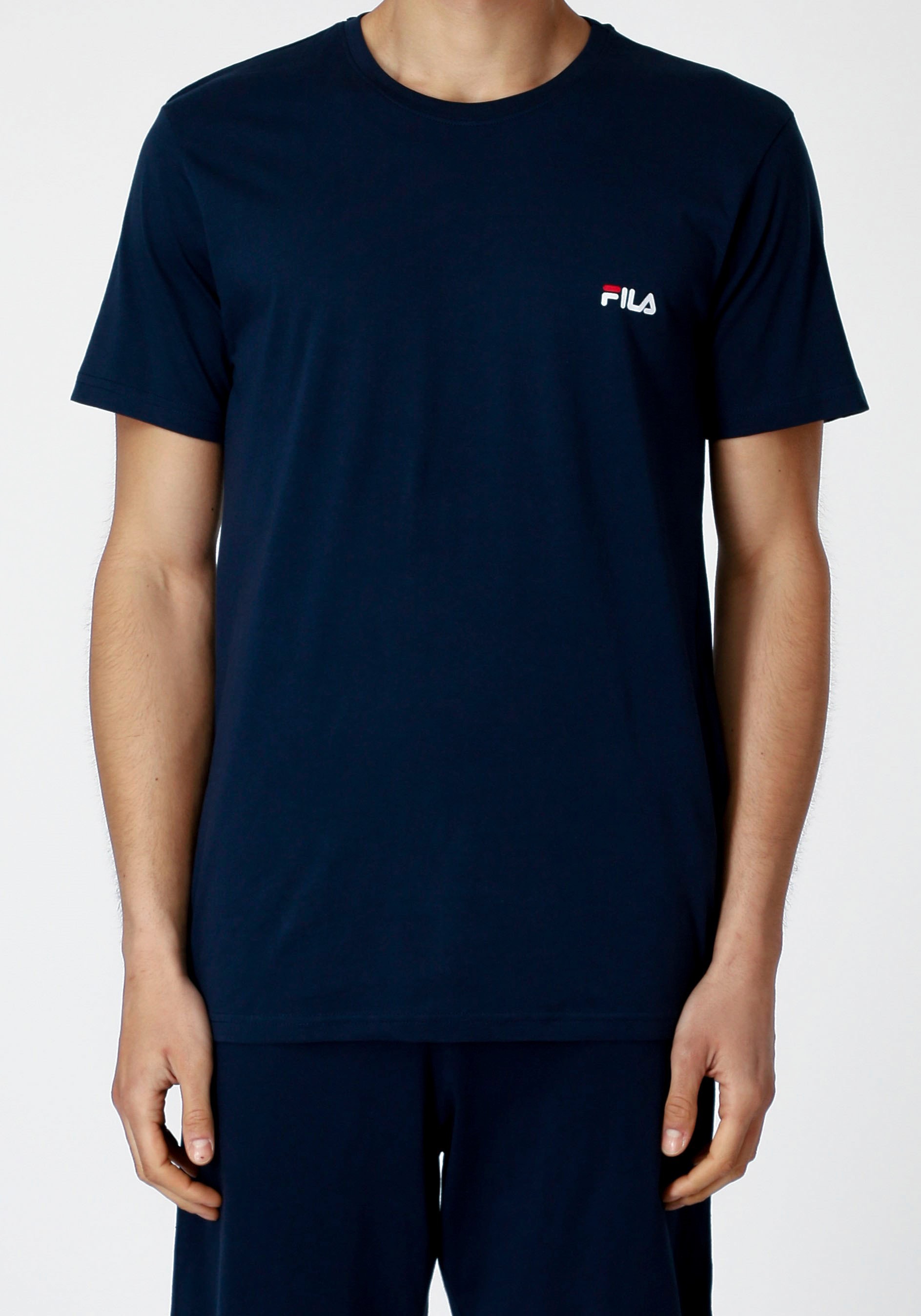 Fila Pyjama »MAN JERSEY PYJAMAS« 2-tlg., 2 pièces Hose mit elastischem Logobund und Kurzarmshirt