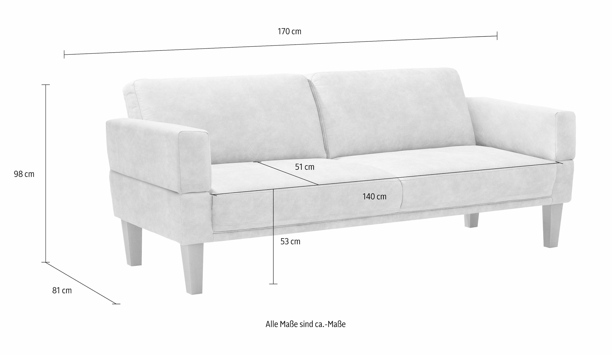 Home affaire Canapé »Fehmarn« in 3  Breiten