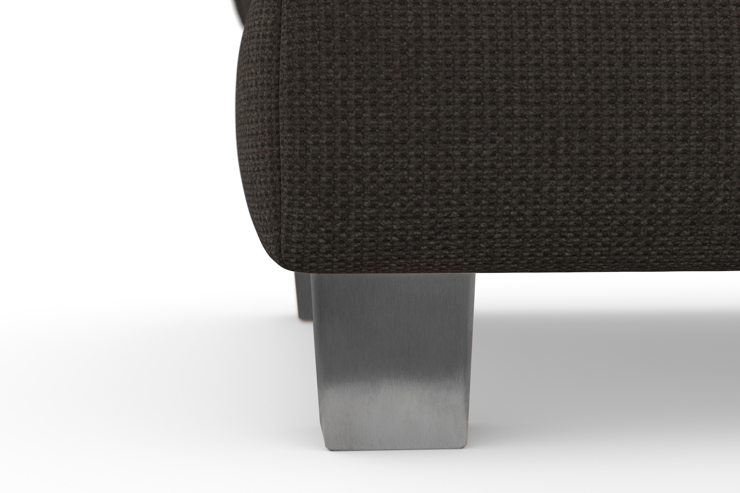 sit&more Polsterhocker »Dundee« mit Klappfunktion, Federkern und hochwertigen Edelstahlfüssen