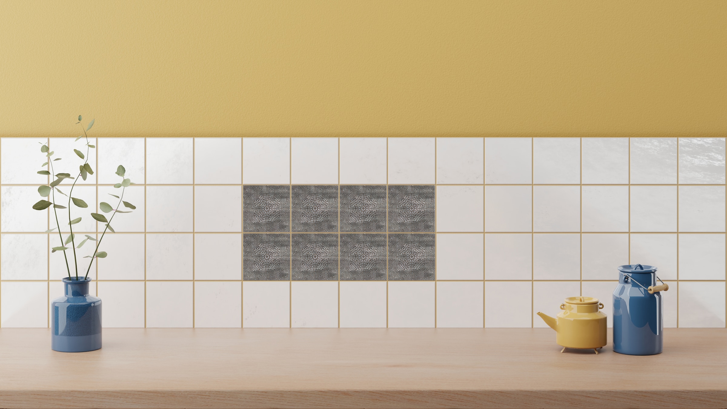 queence Fliesenaufkleber »Muster« Stickerfliesen, selbstklebend, Sticker, 12er Set