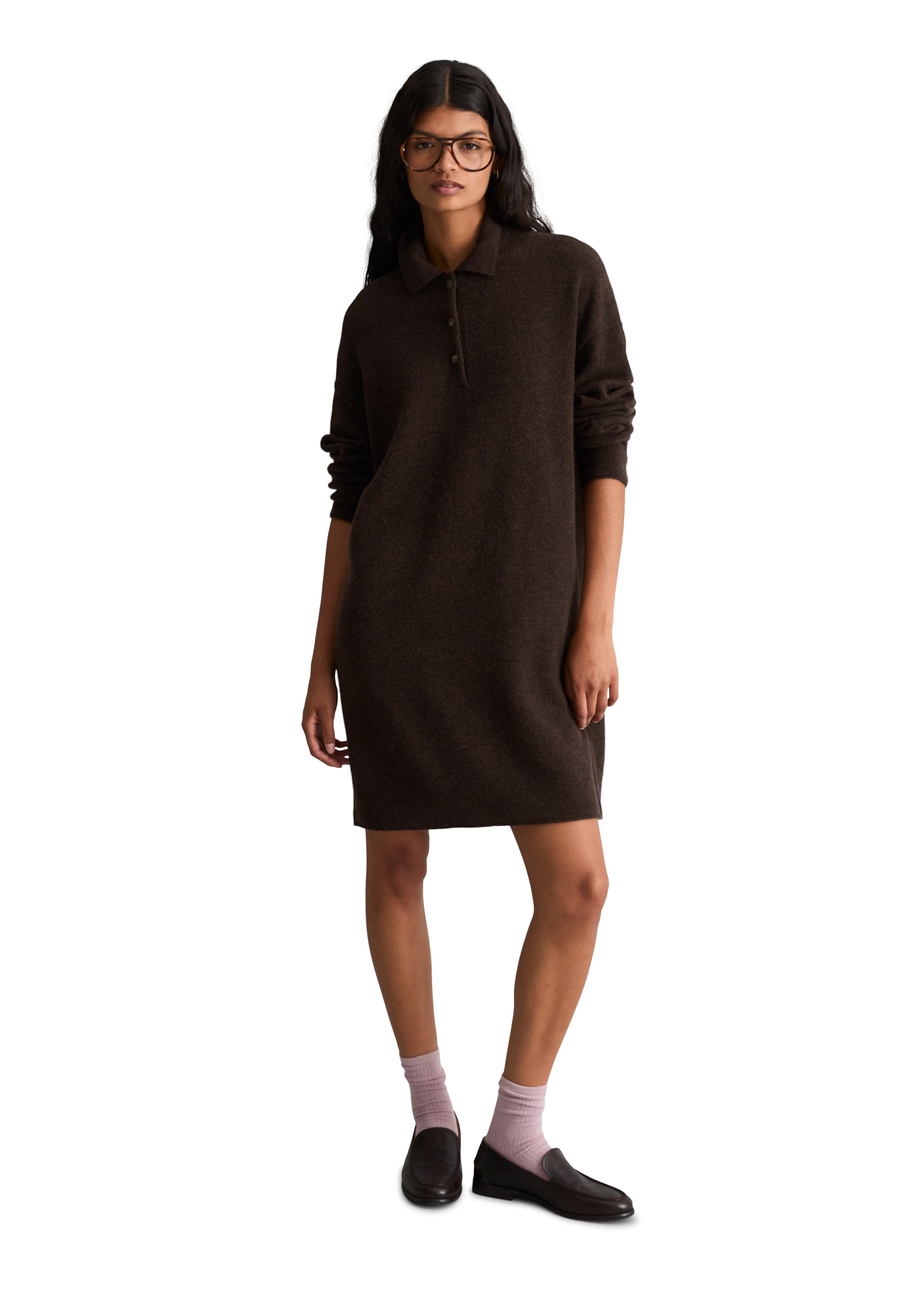 Marc O'Polo DENIM Robe en tricot oversize en mélange doux de laine vierge