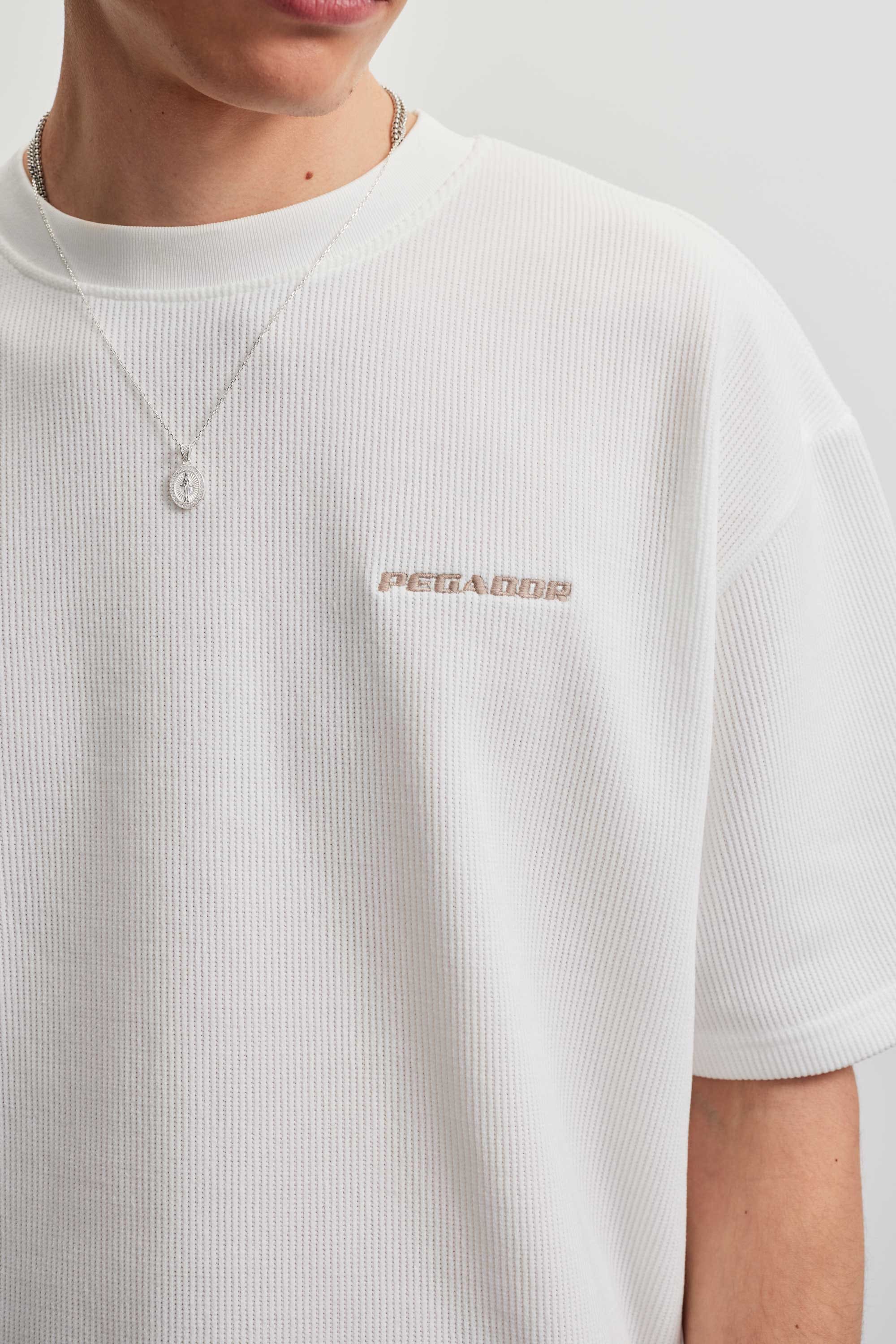 PEGADOR Shirt à col rond »LAGOS OVERSIZED SOFT RIB TEE«