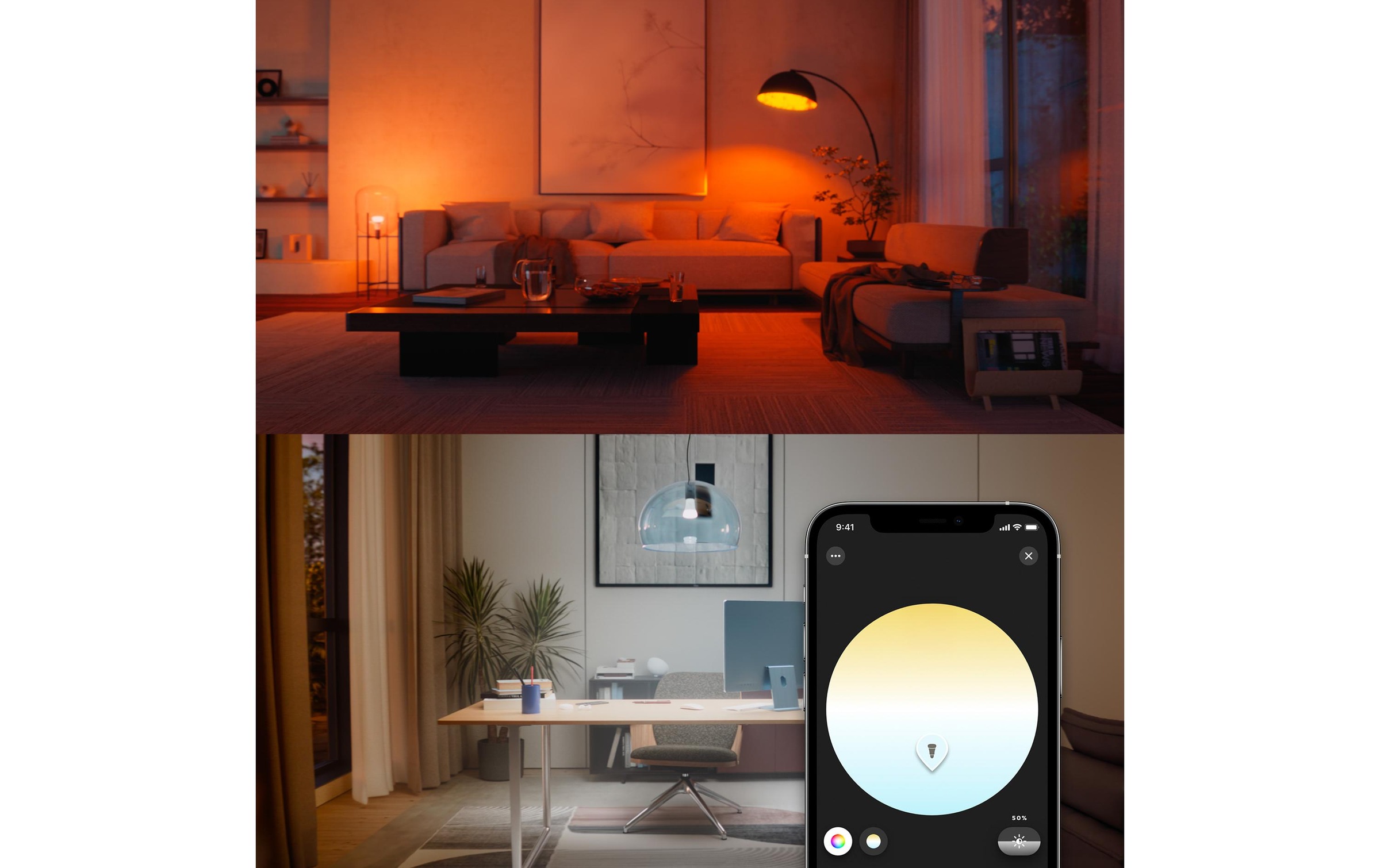   LED-Leuchtmittel »White & Col. Amb. E27 Einzelpack 1600 lm« E27 1 Stk. Farbwechsler | Kaltweiss | Neutralweiss | Tageslichtweiss | Warmweiss