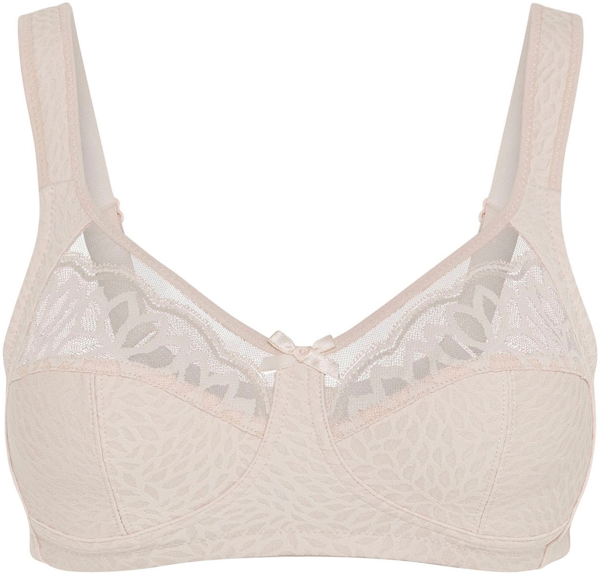 Susa Bügelloser BH »Classic« 1 Spitze, genähte Cups, Jacquard-Muster, elastisch, Komfortträger