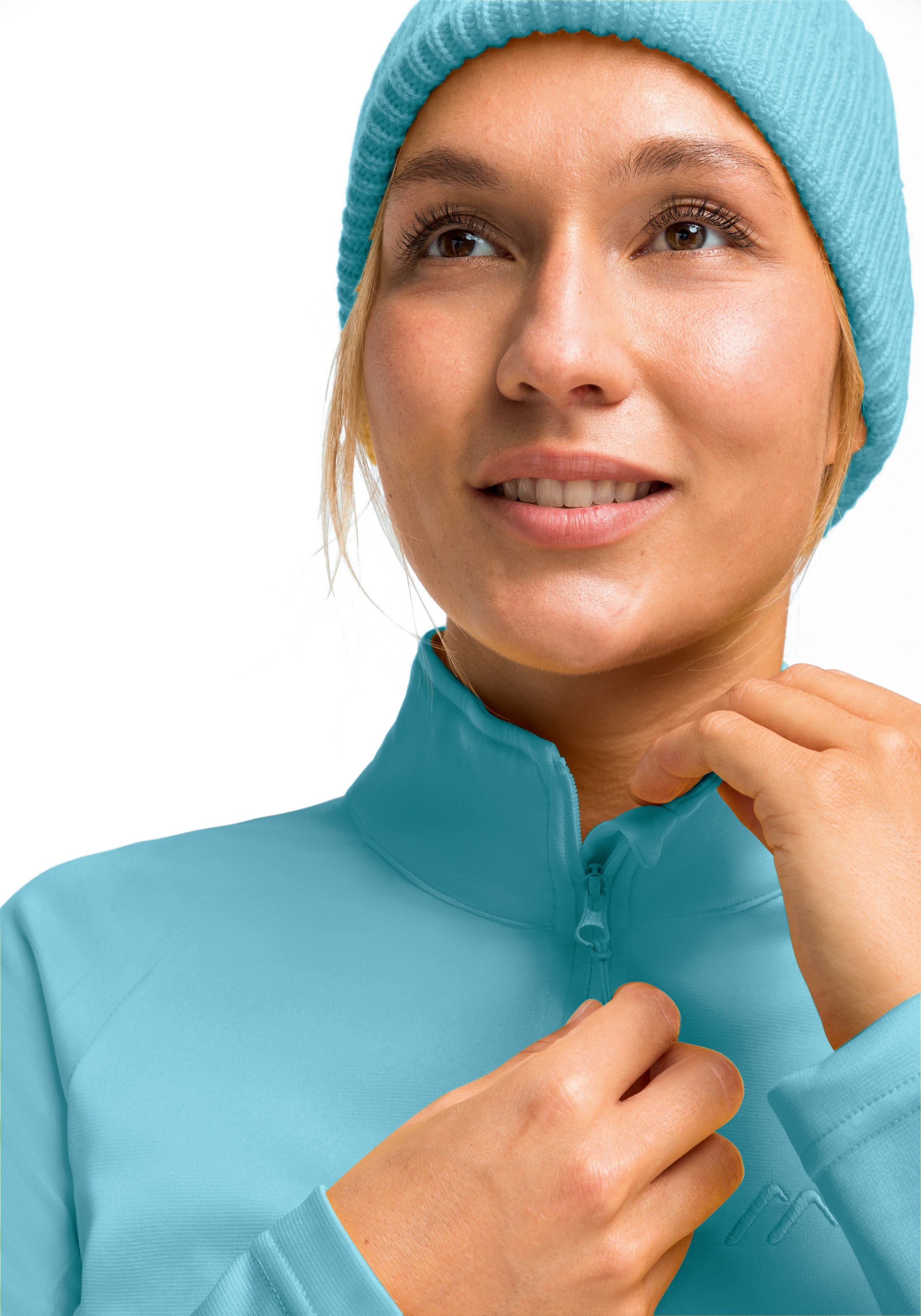 Maier Sports Pull en polaire »Eva«, Damen Fleece, funktioneller Midlayer, Half-Zip, Regular Fit
