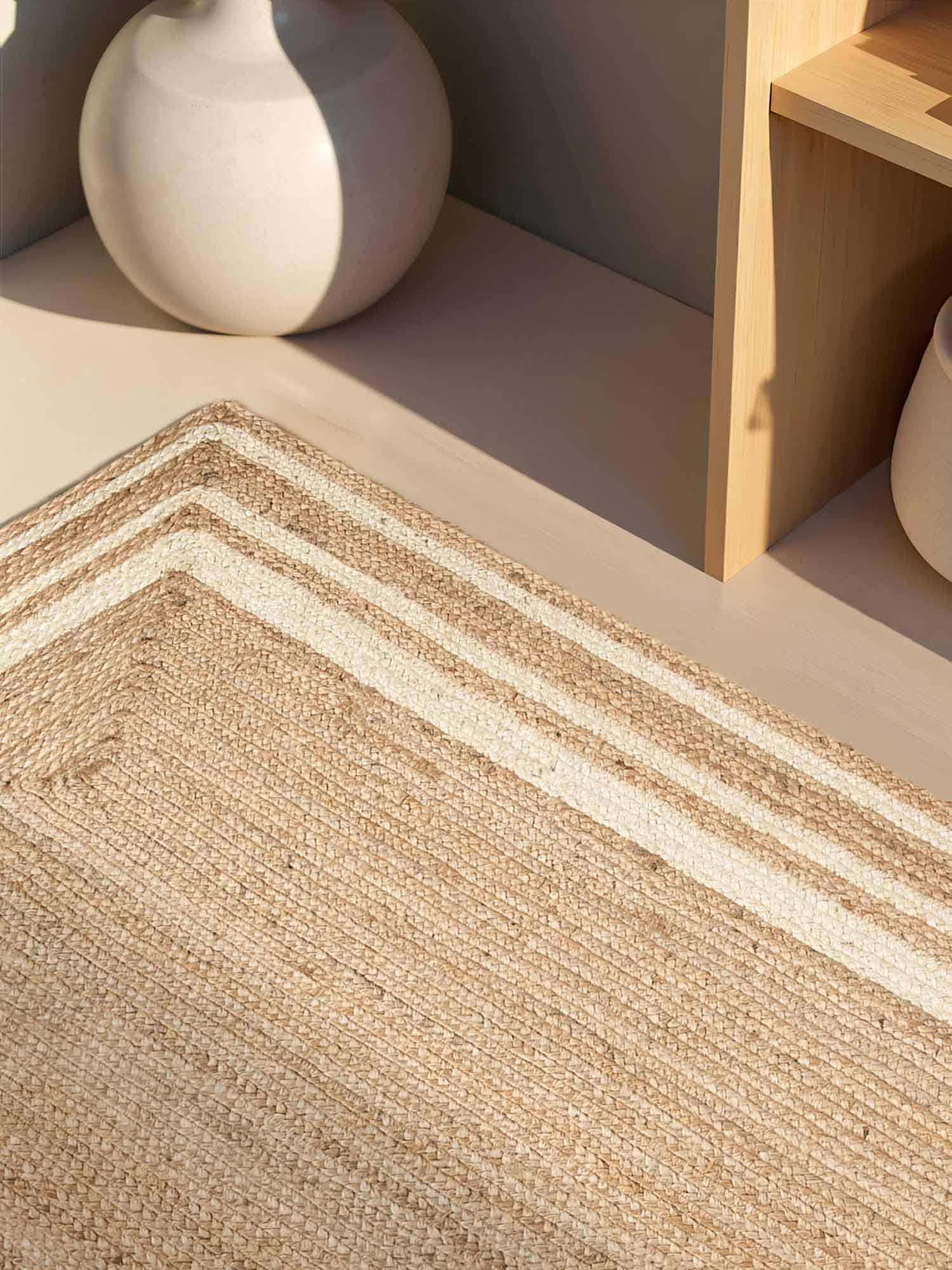 HANSE Home Teppich »Looma Juteteppich« rechteckig 7 mm Höhe Handgewebt, Jute Naturteppich, Boho, Wohnzimmer, Schlafzimmer