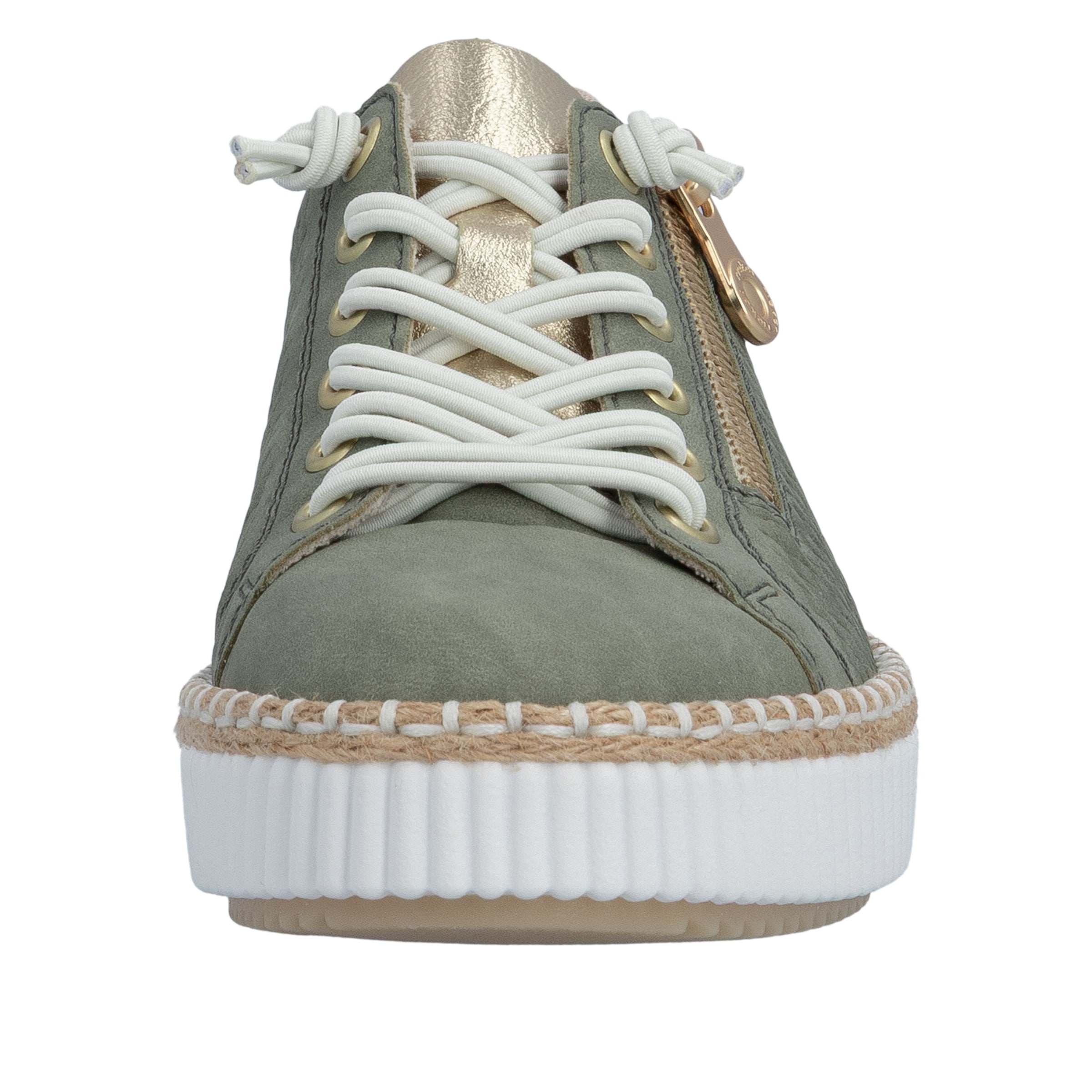 Rieker Sneaker  mit modischer Ziernaht, Freizeitschuh, Halbschuh, Schnürschuh