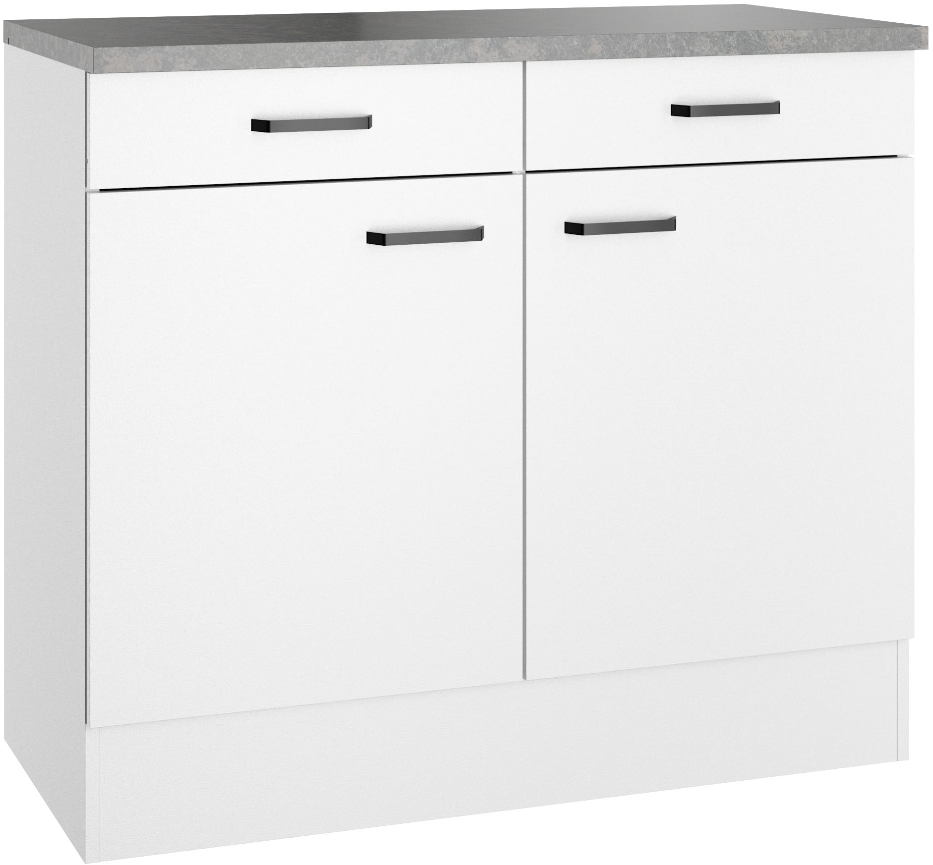 OPTIFIT Armoire basse »OPTImulti« Breite 100 cm, Tiefe 50 cm, mit 2 Türen, 2 Schubkästen, 1 Einlegeboden