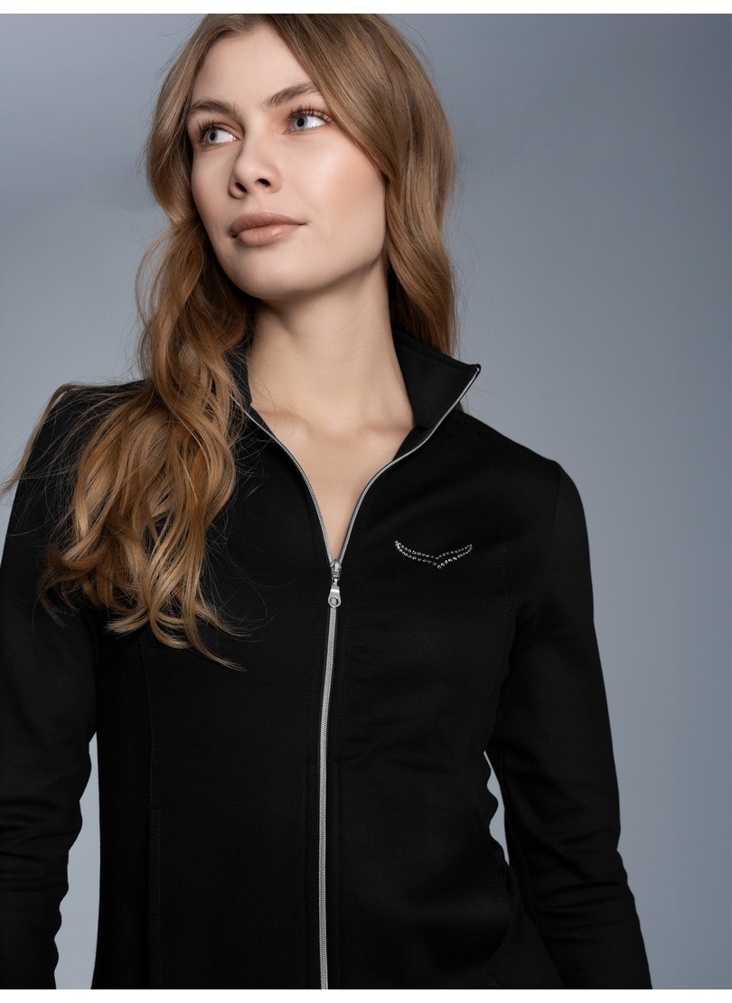 Trigema Veste sweat »TRIGEMA Jacke mit Kristallsteinen« 1 cuis